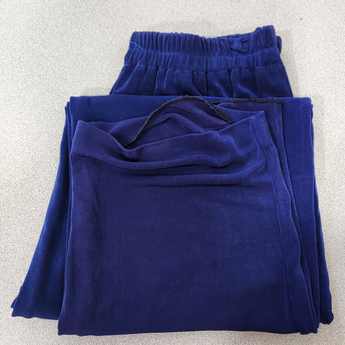 Other Blue Liquid Knit Elastic Waist Pull On Pants Medium Stretchy Size 28" / US 6 / IT 42 - 5 Thumbnail