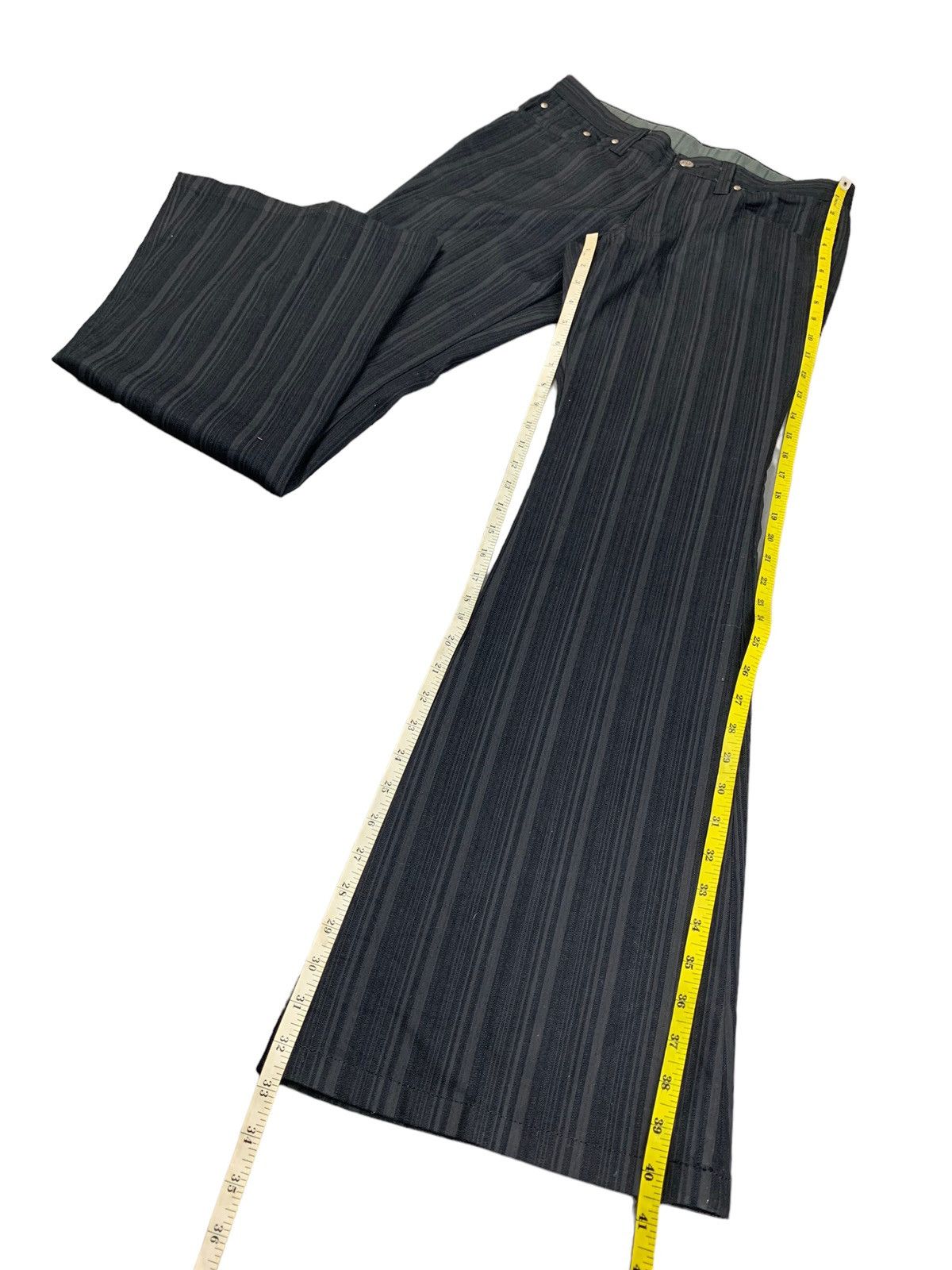 パンツ Y2K 00s TORNADO MART flare stripe pants パンツ Y2K 00s TORNADO MART flare stripe pants Japanese