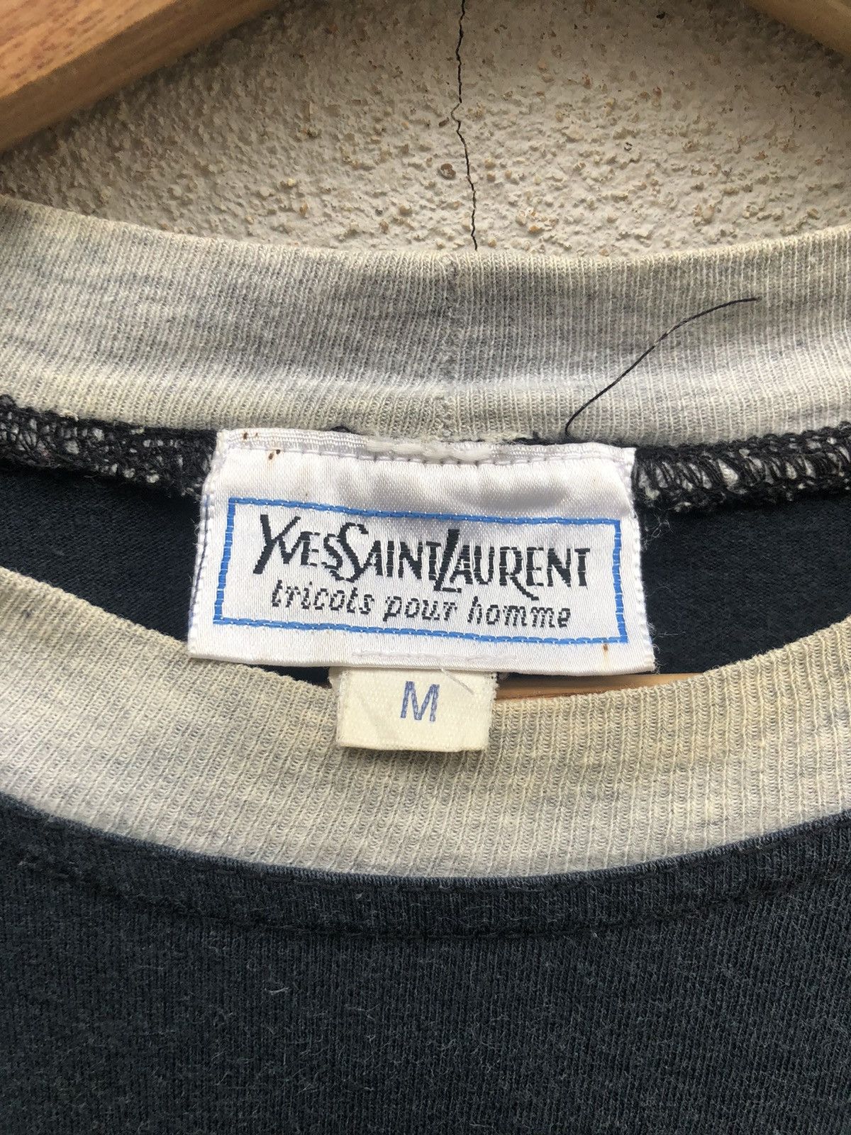 Vintage × Yves Saint Laurent Vintage 90s YSL Yves Saint Laurent Big Logo Tee Size US L / EU 52-54 / 3 - 3 Thumbnail