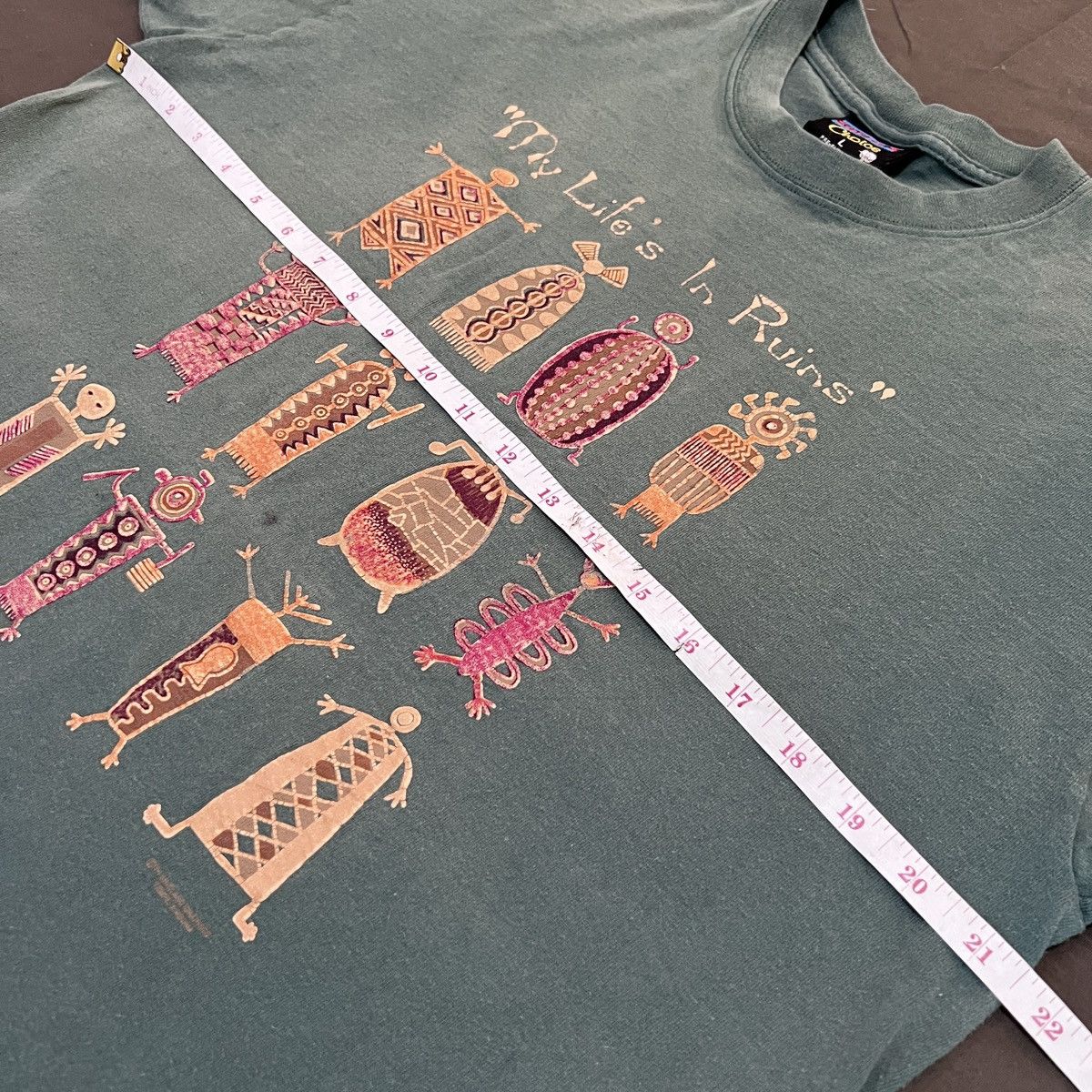 Vintage Vintage MY LIFE IS IN RUINS ARIZONA Faded Thrashed History Size US L / EU 52-54 / 3 - 10 Thumbnail
