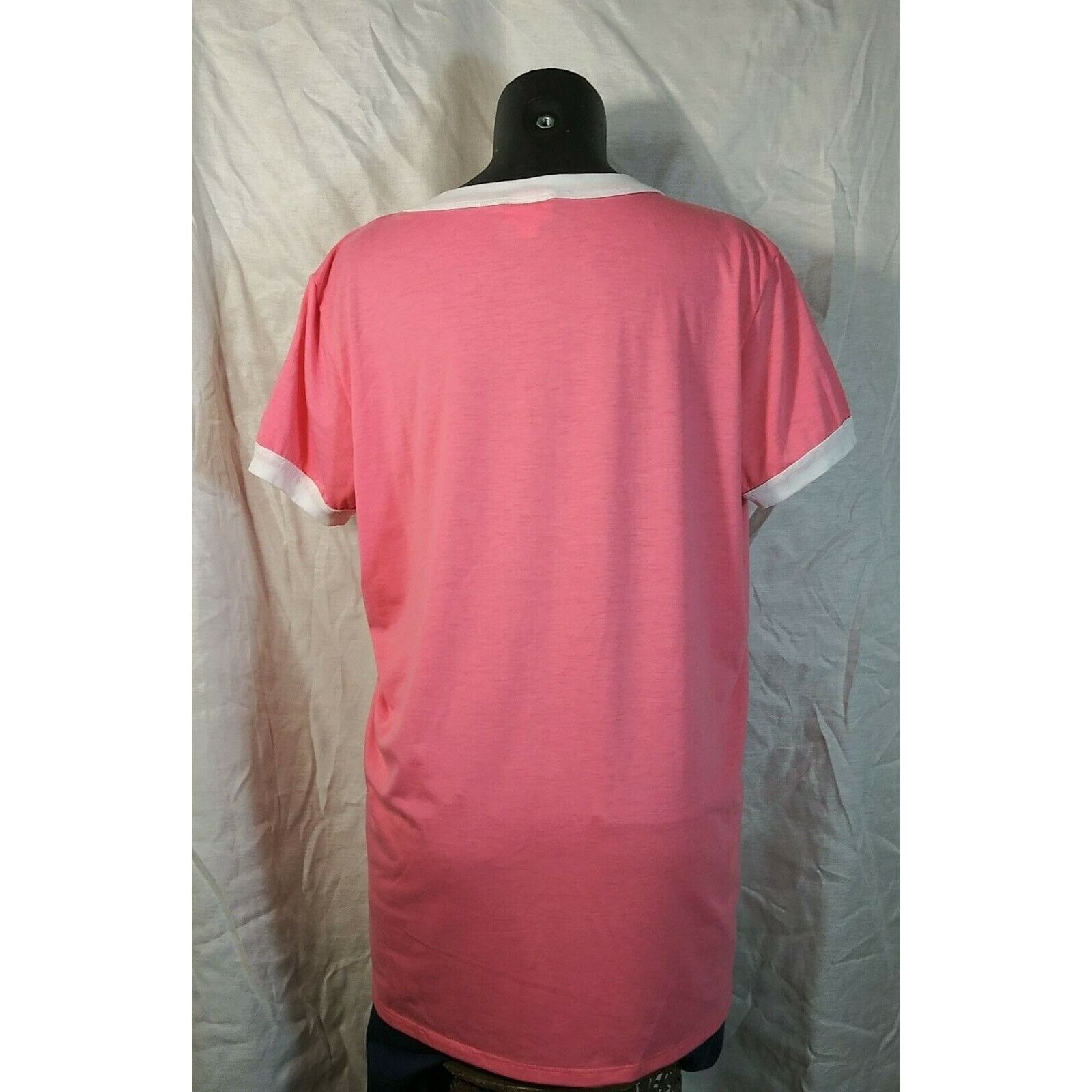 Vintage Lularoe Pink Tee Shirt - Large -"Yikes" Size L / US 10 / IT 46 - 2 Thumbnail