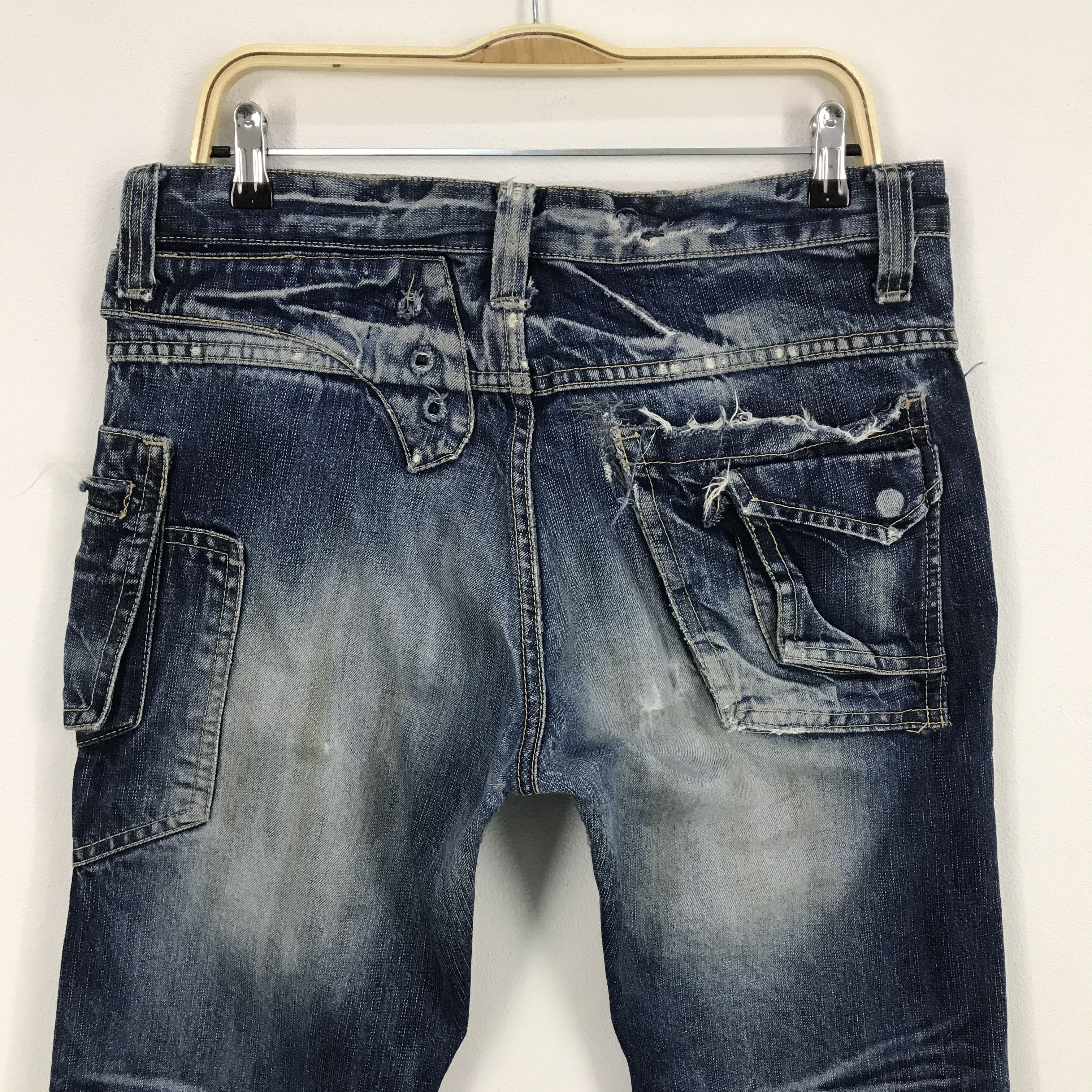 Japanese Brand Rare grazy beopard distressed pocket design pants Size US 34 / EU 50 - 5 Thumbnail
