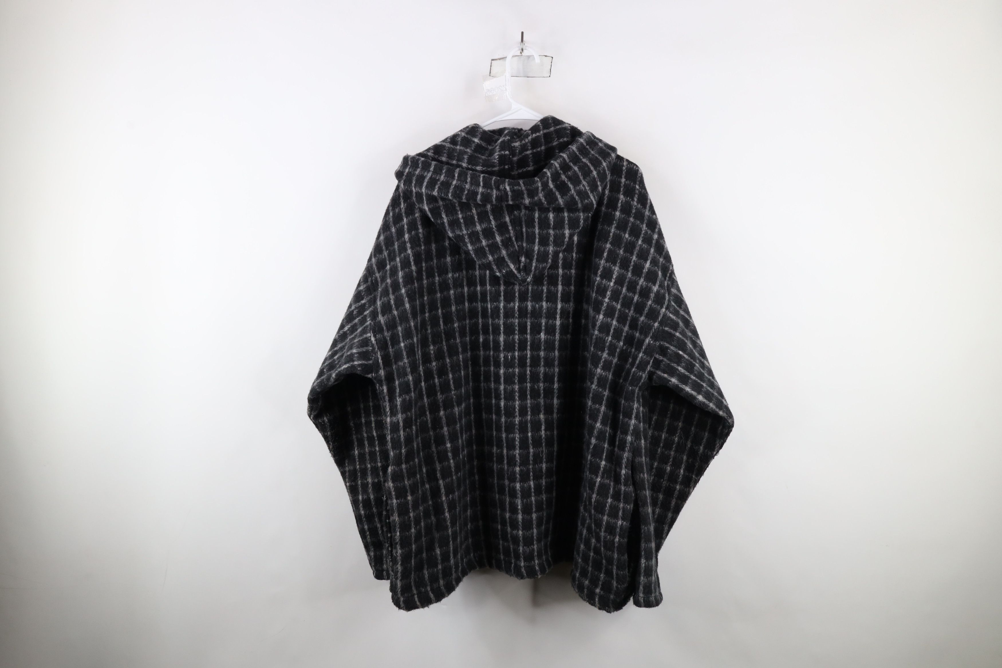 Vintage Vintage 90s Streetwear Baggy Oversized Fleece Hoodie Plaid Size ONE SIZE - 10 Thumbnail