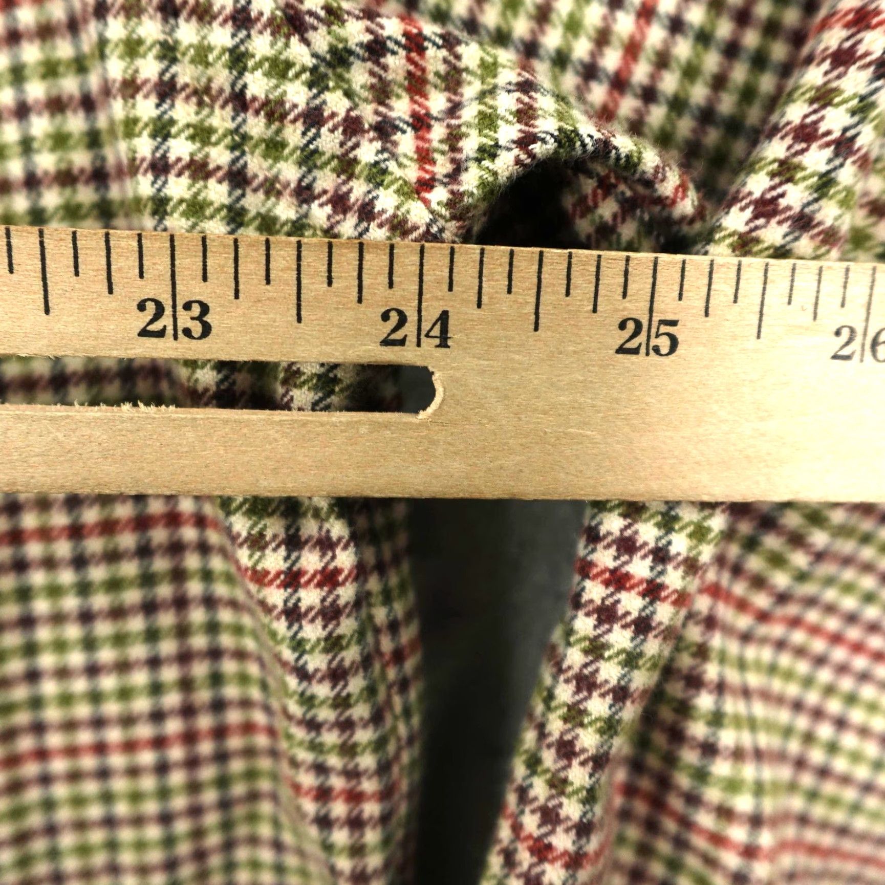 Lands' End VINTAGE Lands' End Shirt Mens Large Beige Houndstooth Plaid Flannel Button-Up Casual Mens Size US L / EU 52-54 / 3 - 5 Thumbnail