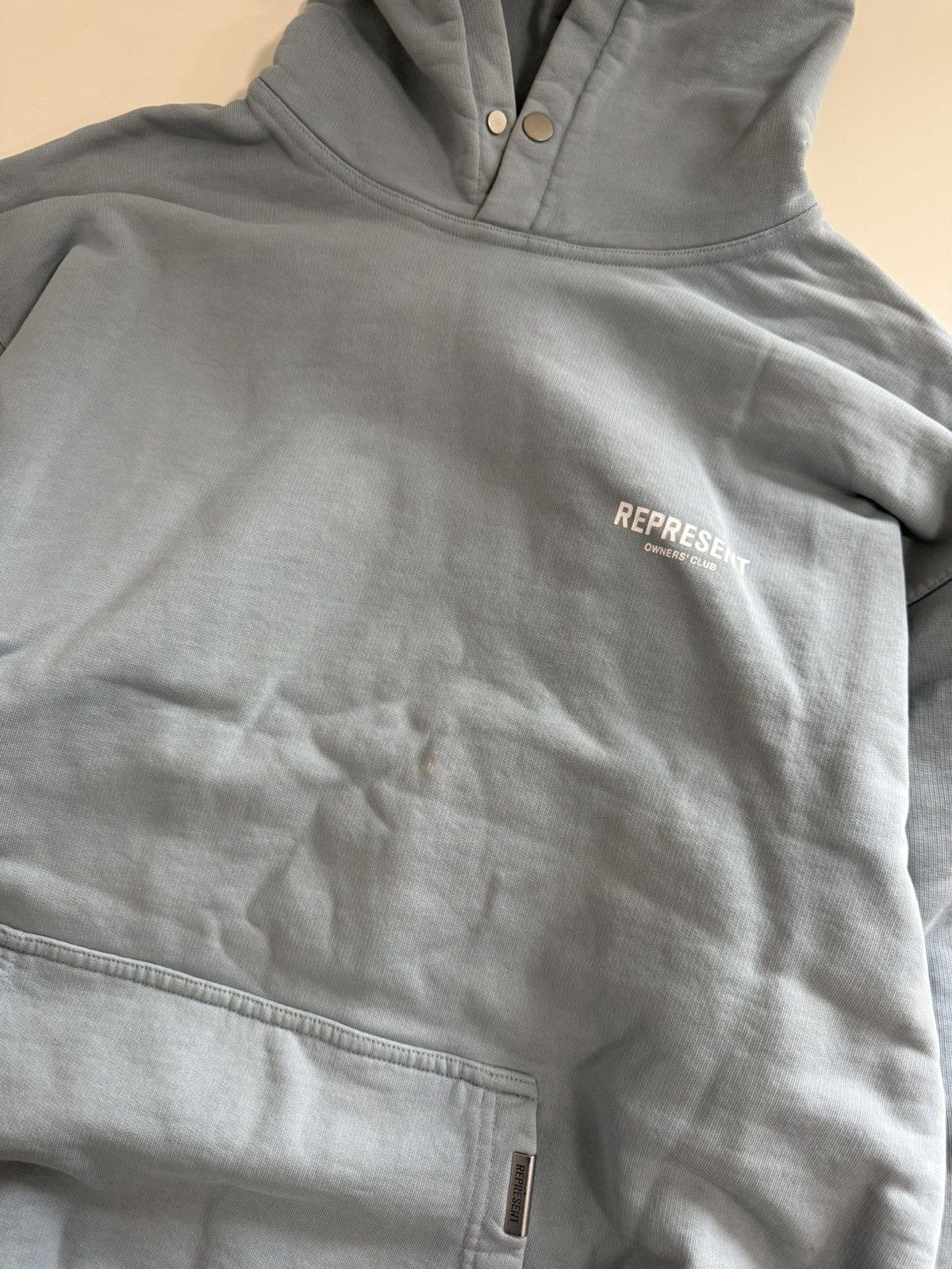 Represent Clo. REPRESENT OWNERS HOODIE POWDER BLUE Size US M / EU 48-50 / 2 - 5 Thumbnail