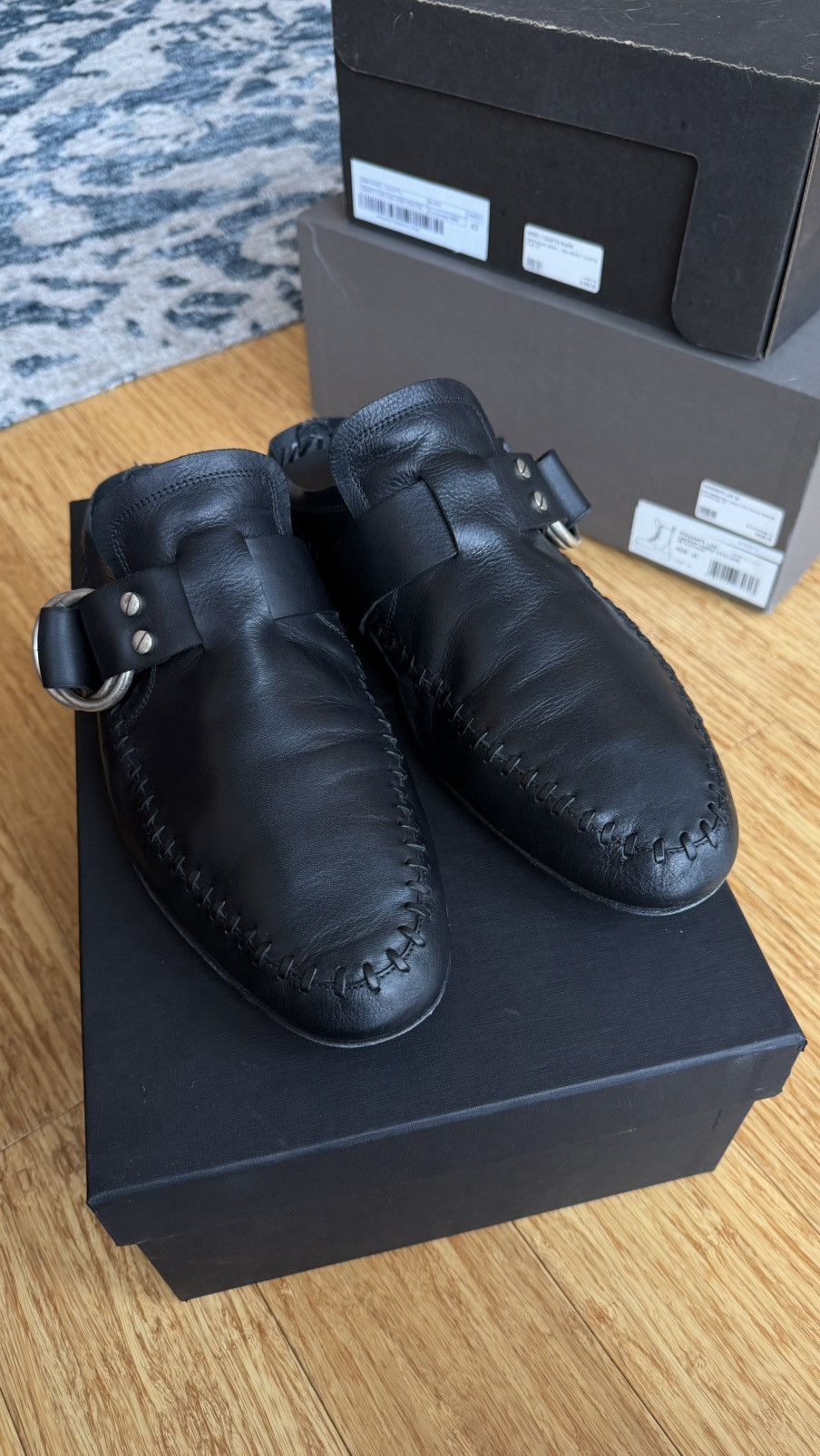 Ann Demeulemeester Ande Soft Rounded Toe Loafers Size US 9.5 / EU 42-43 - 10 Thumbnail