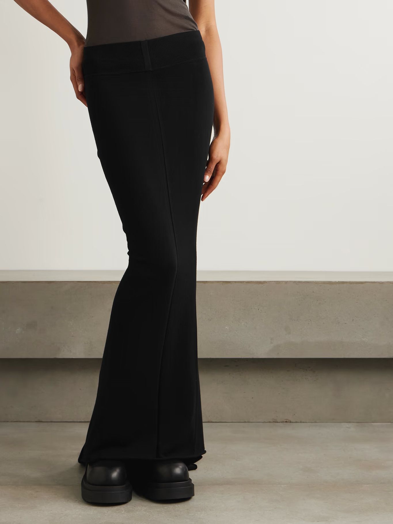 Rick Owens o1y0126 Maxi Skirt in Black Size 26" / US 2 / IT 38 - 3 Thumbnail