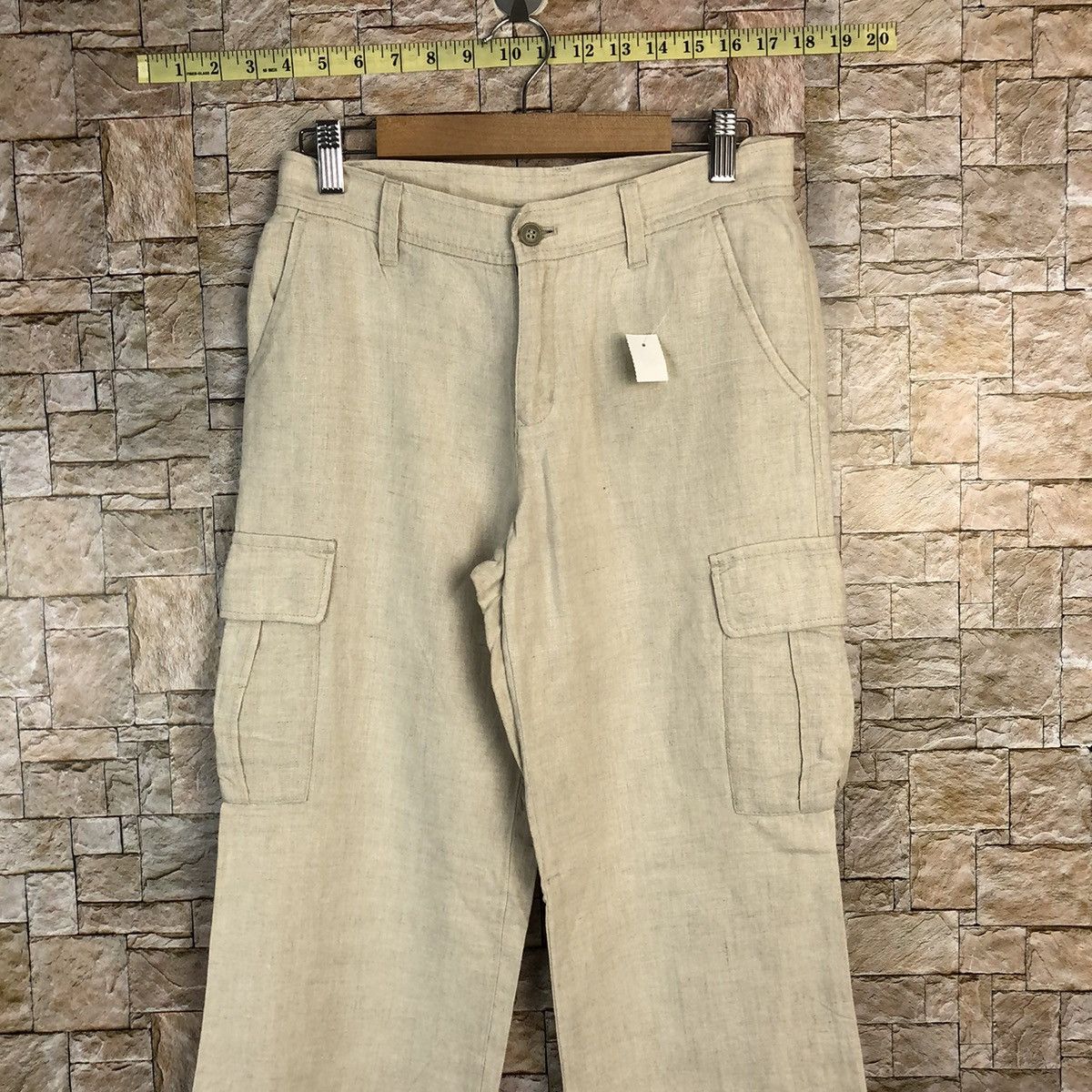 Japanese Brand Japanese Brand White Cargo Multipocket Pants #A735 Size 26" / US 2 / IT 38 - 2 Thumbnail