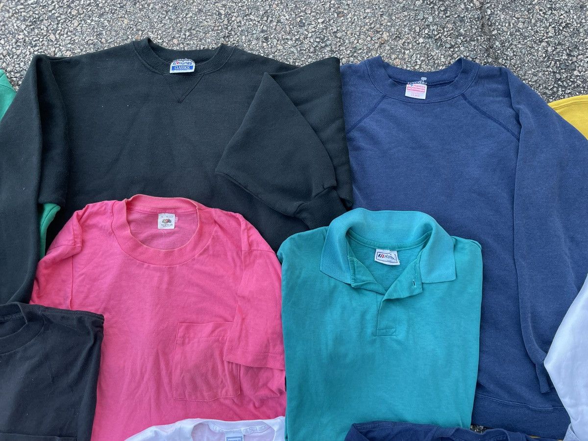 Vintage (1) 80s Vintage Made in USA Blank Single Stitch T Shirt Size US XL / EU 56 / 4 - 4 Thumbnail