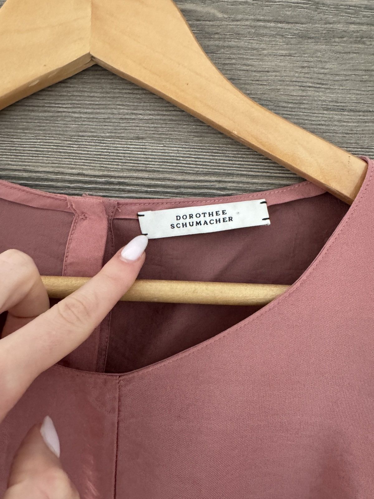 DOROTHEE SCHUMACHER × Helmut Lang Dorothee Schumacher Acetate Pink Blouse Size M / US 6-8 / IT 42-44 - 2 Thumbnail