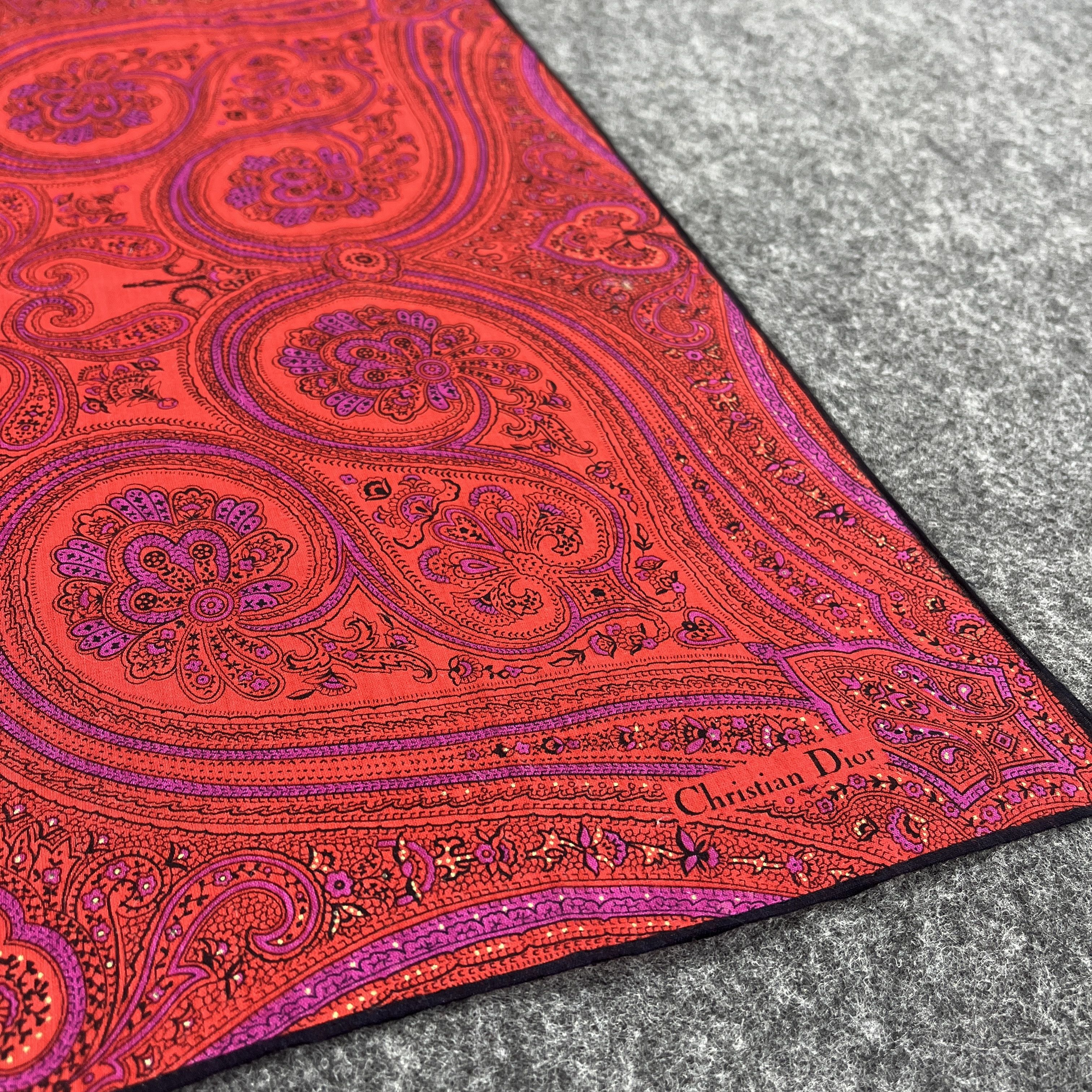 Vintage Christian Dior Handkerchief / Neckerchief B161 Size ONE SIZE - 10 Thumbnail