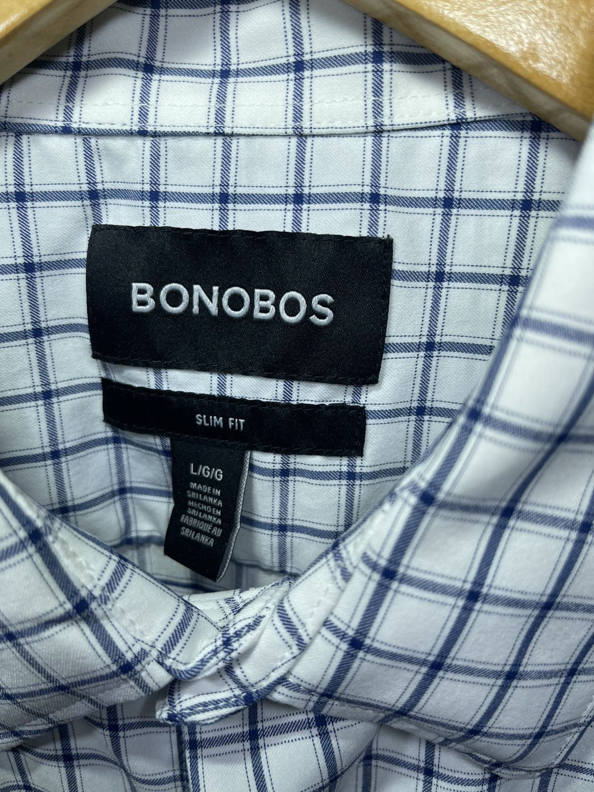 Bonobos Bonobos Shirt Men’s Sz L Checkered Slim Fit Long Sleeve Size US L / EU 52-54 / 3 - 3 Thumbnail