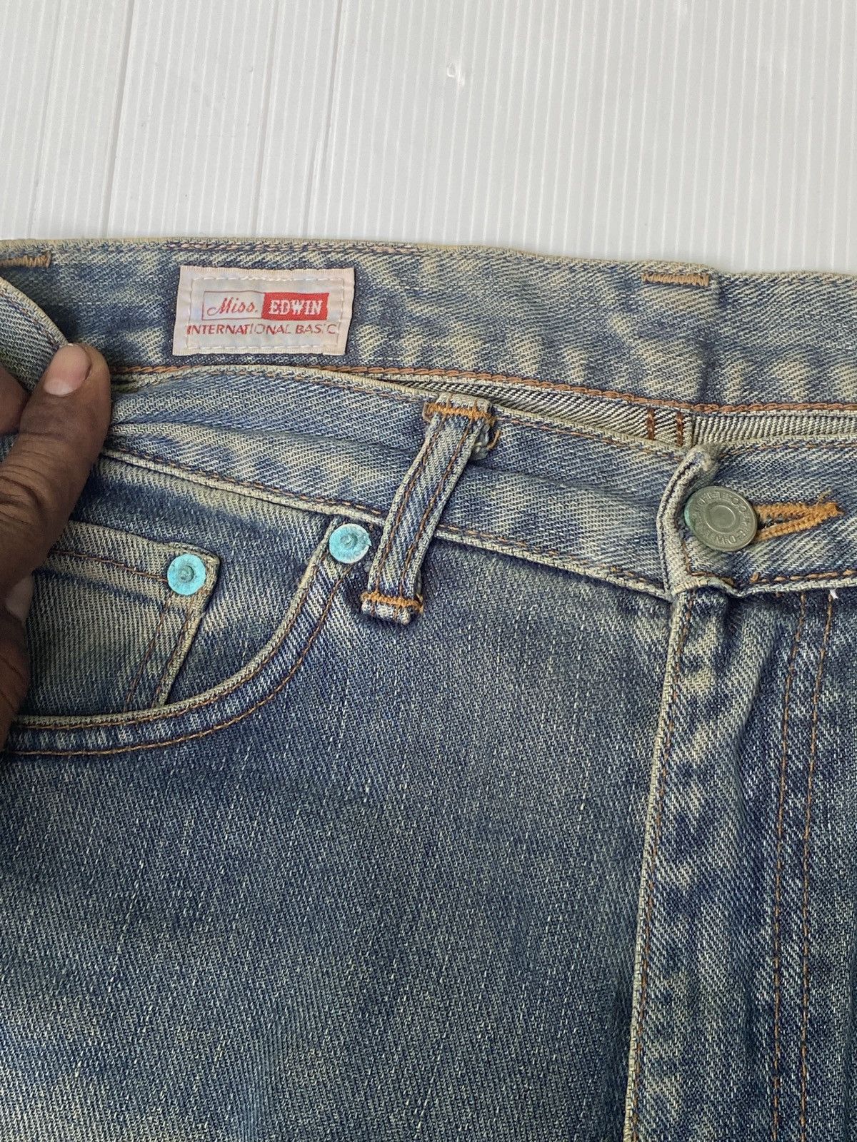 Edwin × Vintage Vintage miss edwin denim Size 29" - 3 Thumbnail