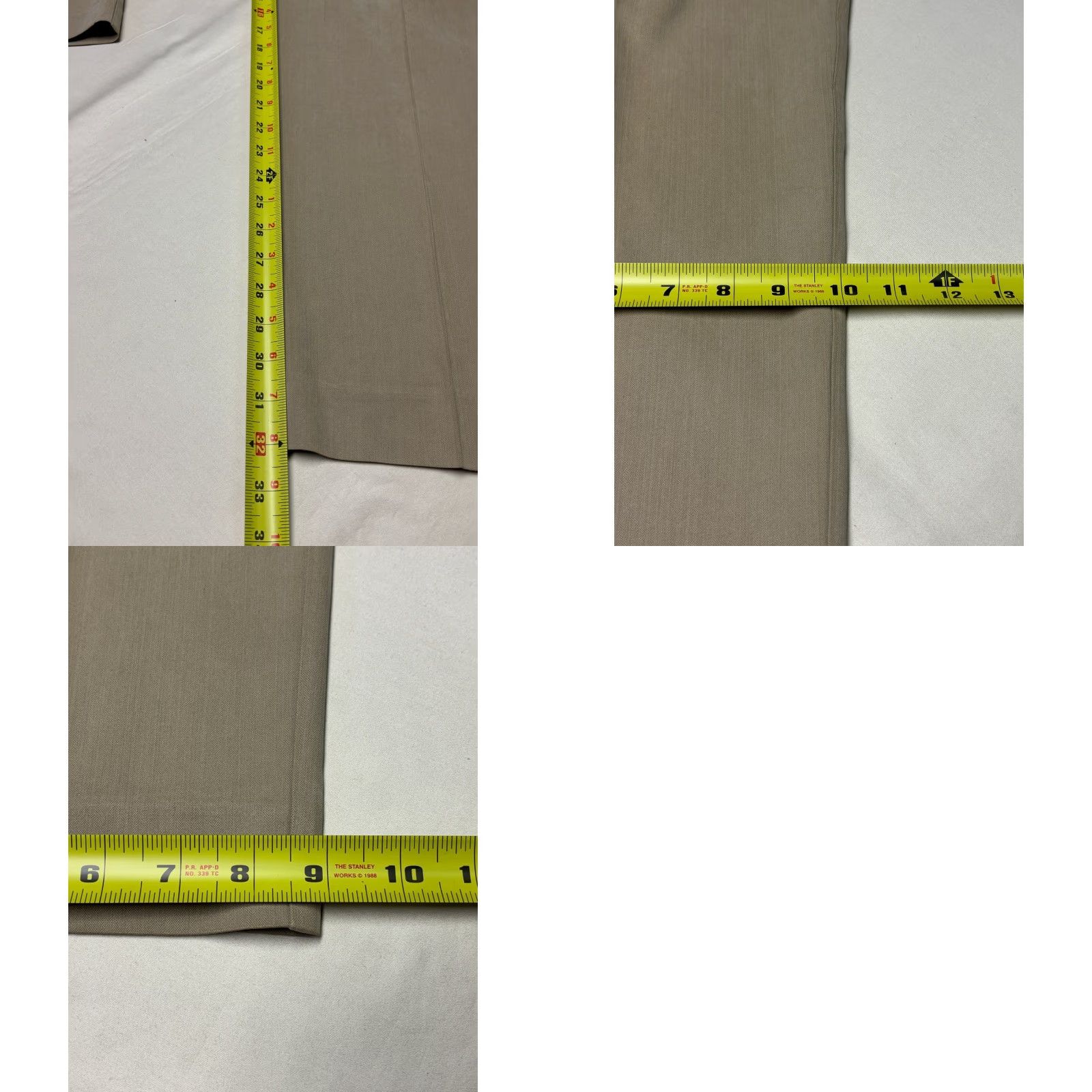 Tommy Bahama Tommy Bahama Silk Bamboo Pleated Dress Pants Khaki Tan Solid Beige Size XL Mens Size US 38 / EU 54 - 9 Thumbnail