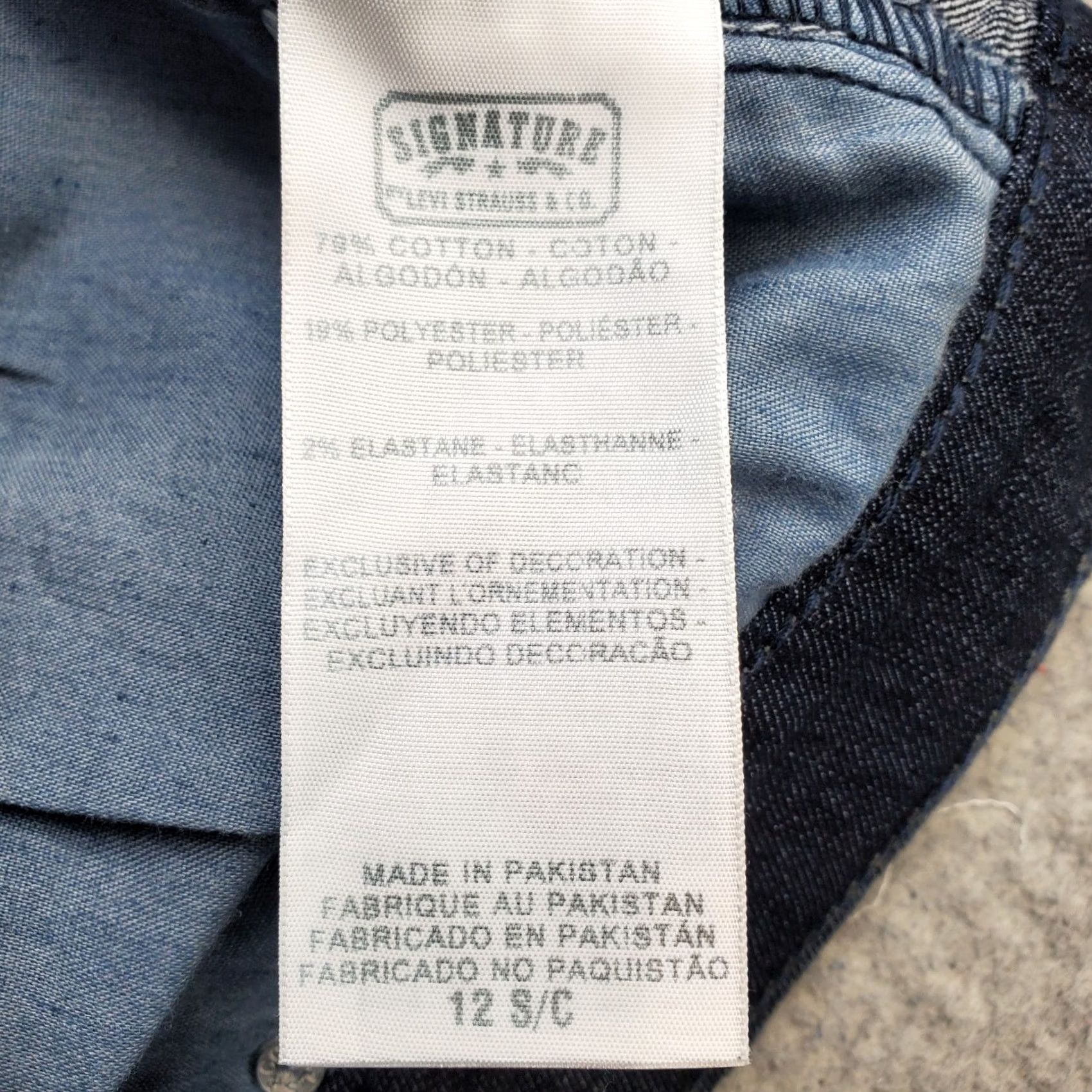 Levi's Levi's Signature Curvy Jeans Womens 12 Blue Denim Skinny Size 34" / US 12 / IT 48 - 7 Thumbnail