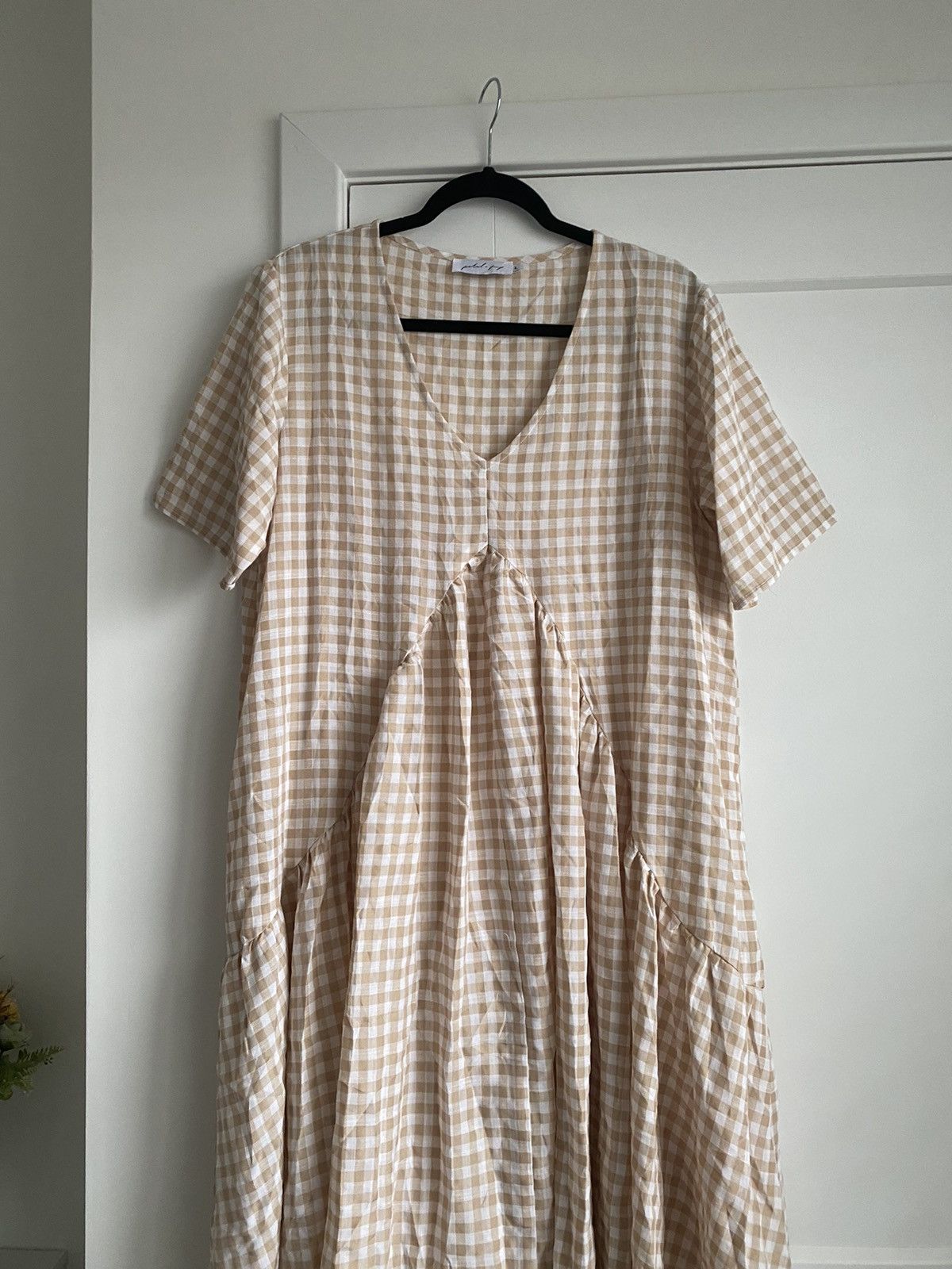 Other Petal And Pup Cream And White New Gingham Dress Sz L Size L / US 10 / IT 46 - 2 Thumbnail