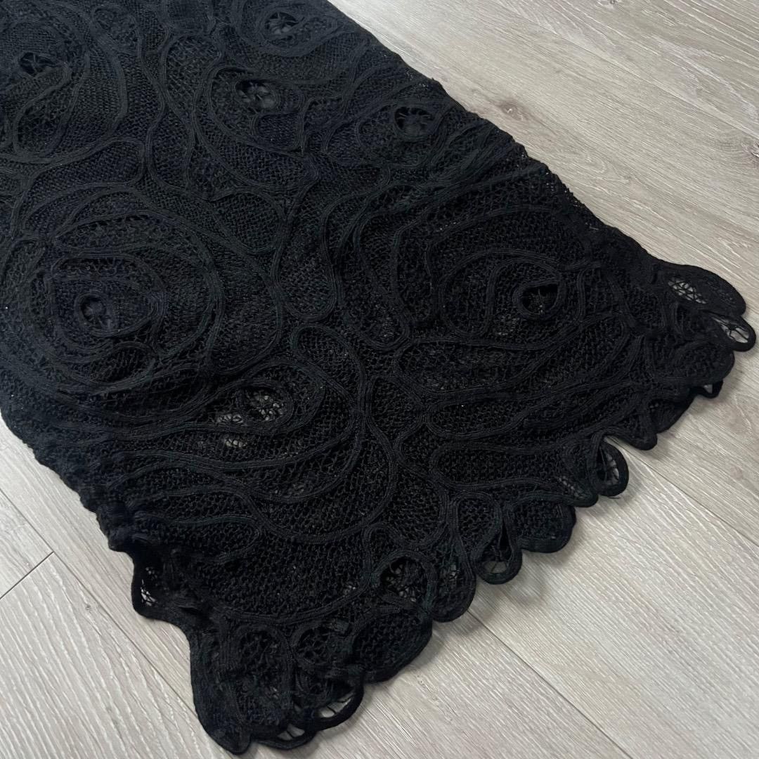 Issey Miyake I.S. Issey Miyake 80s Vintage Floral Lace Vest & Skirt Set Size M / US 6-8 / IT 42-44 - 10 Thumbnail
