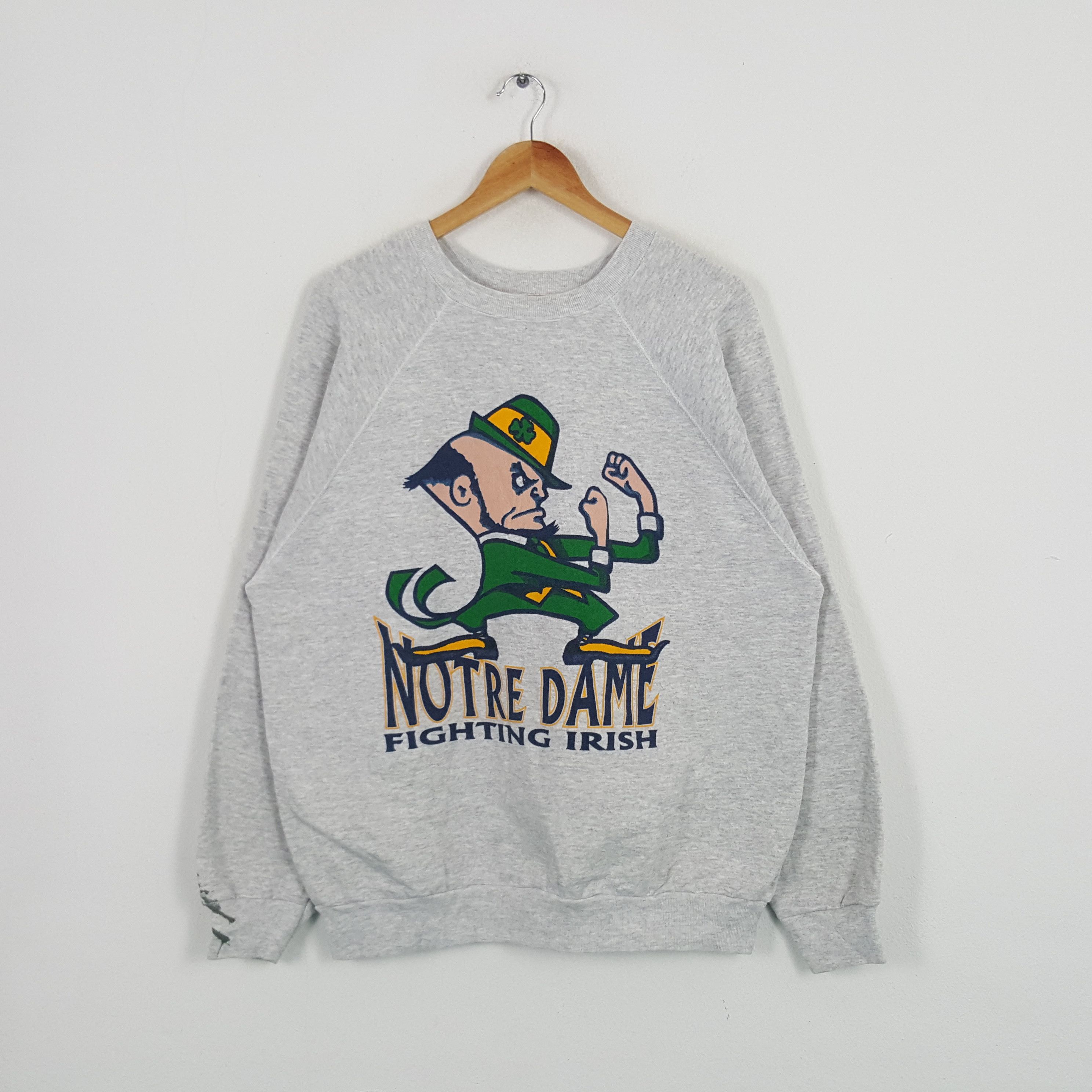 NFL × Vintage Vintage Notre Dame Fighting Irish NFL Sport Style Sweatshirt Size US L / EU 52-54 / 3 - 1 Thumbnail