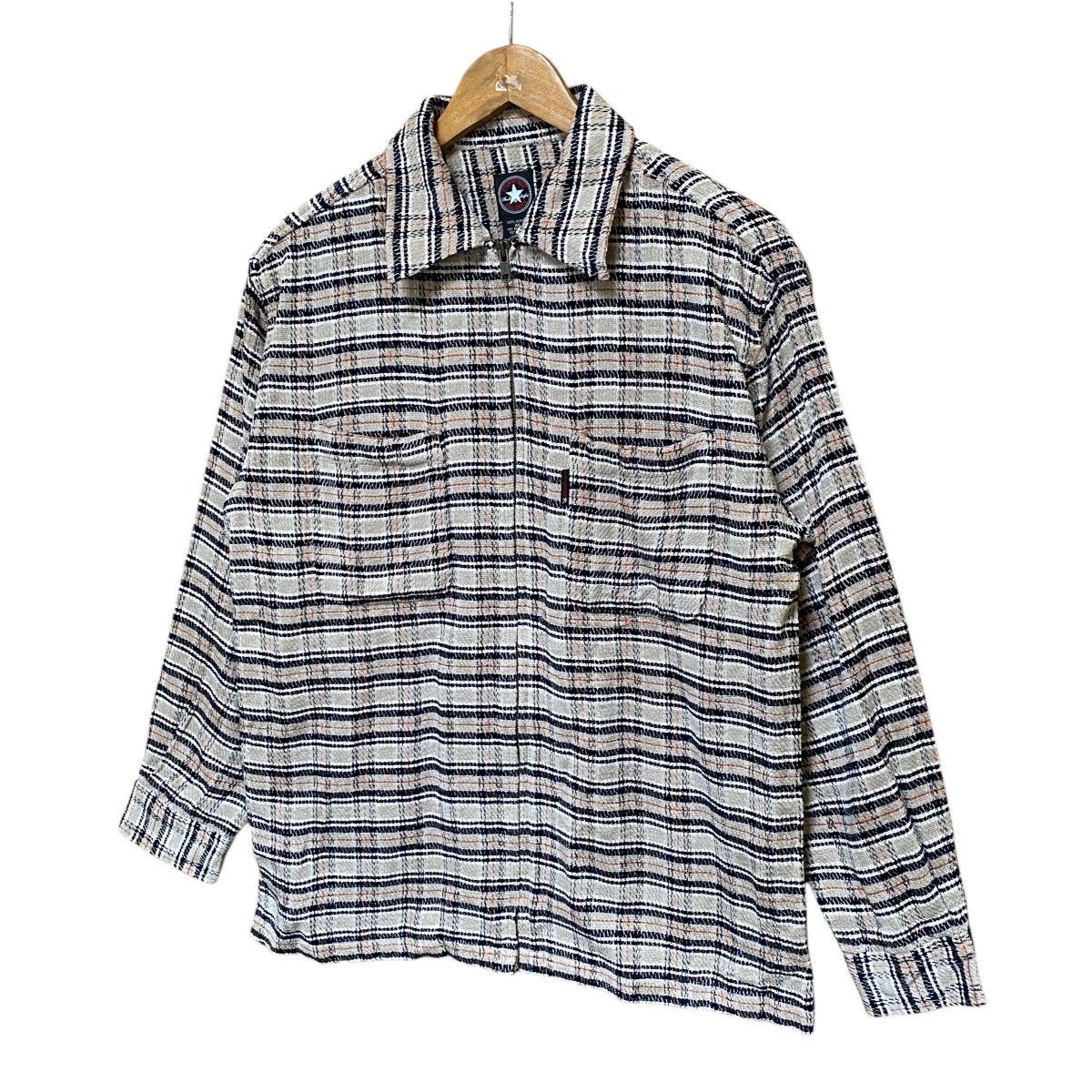 Converse × Vintage 🔥90s CONVERSE PLAID WORKER JACKET Size US L / EU 52-54 / 3 - 2 Thumbnail