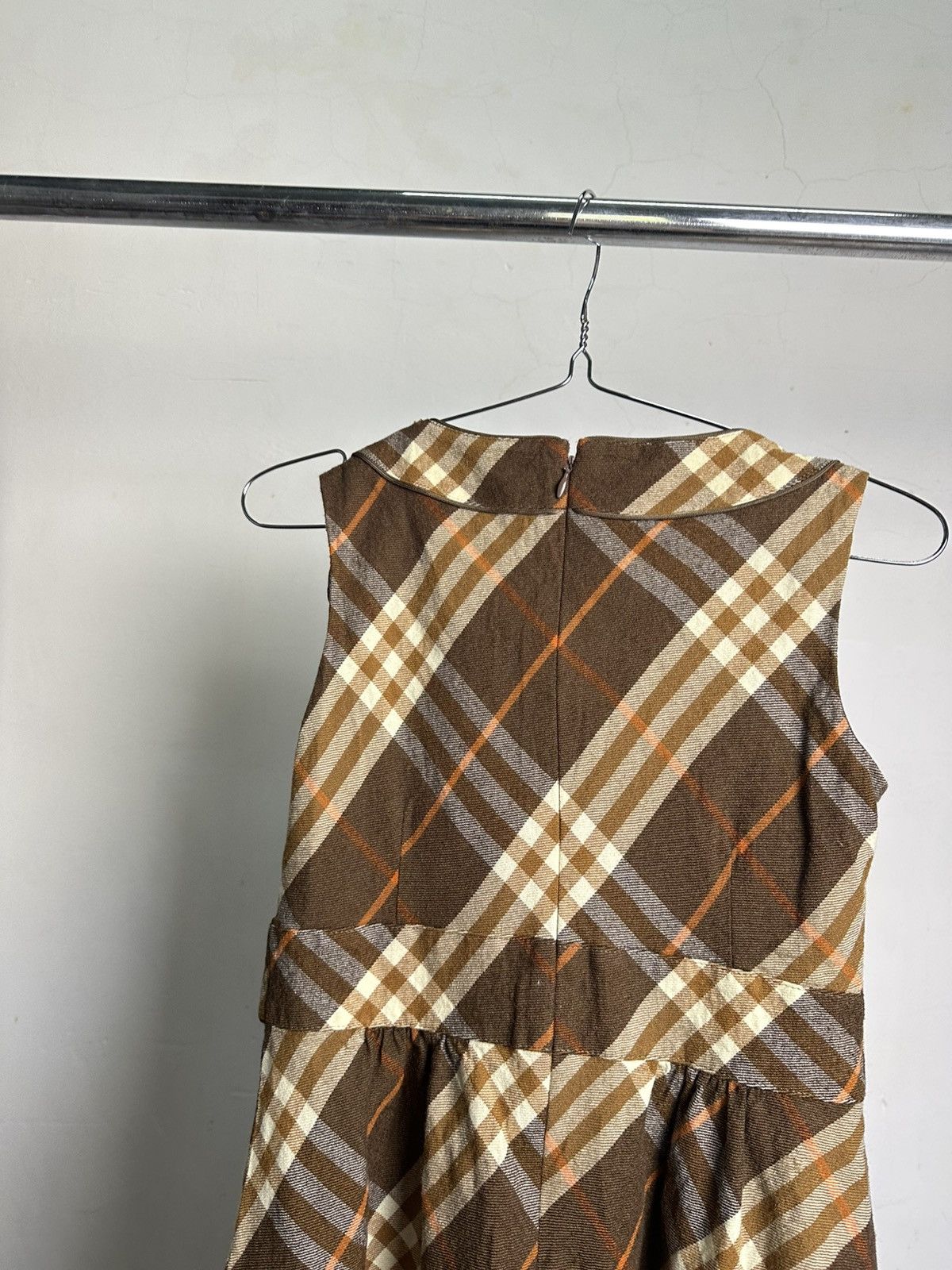Burberry Burberry Nova Check Midi Dress Size S / US 4 / IT 40 - 7 Thumbnail
