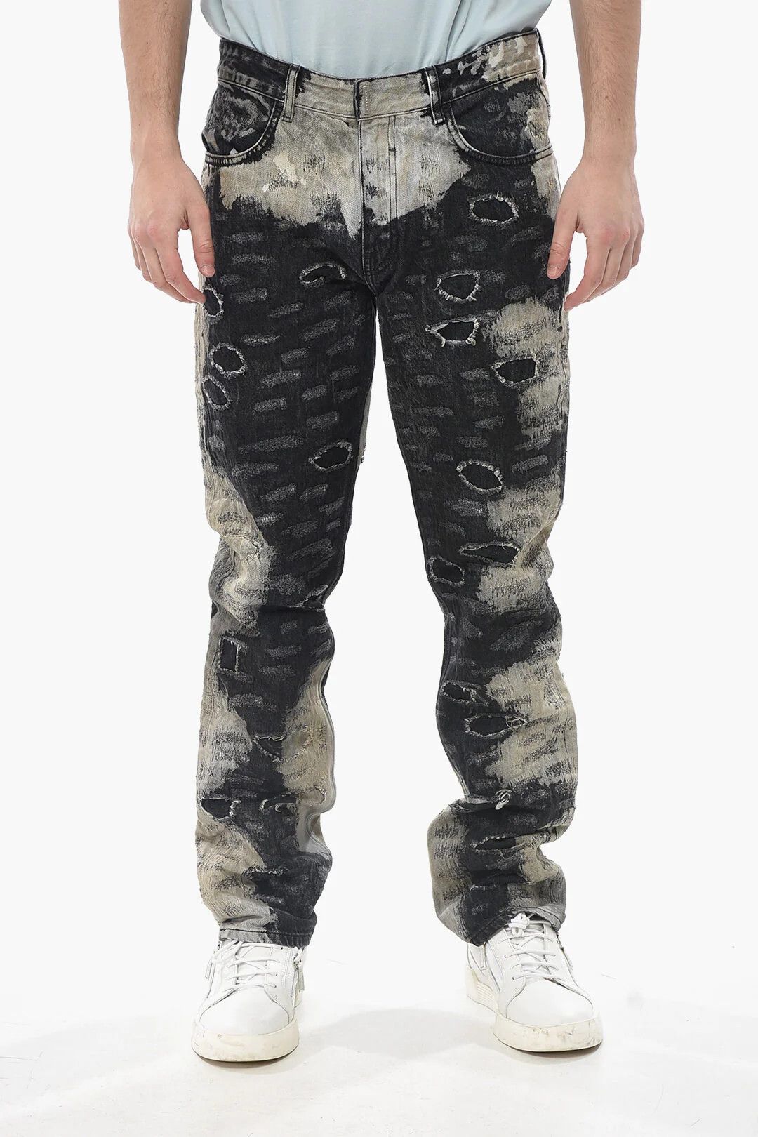 Givenchy og1mm0326 Distressed Jeans in Grey Size US 31 - 1 Thumbnail