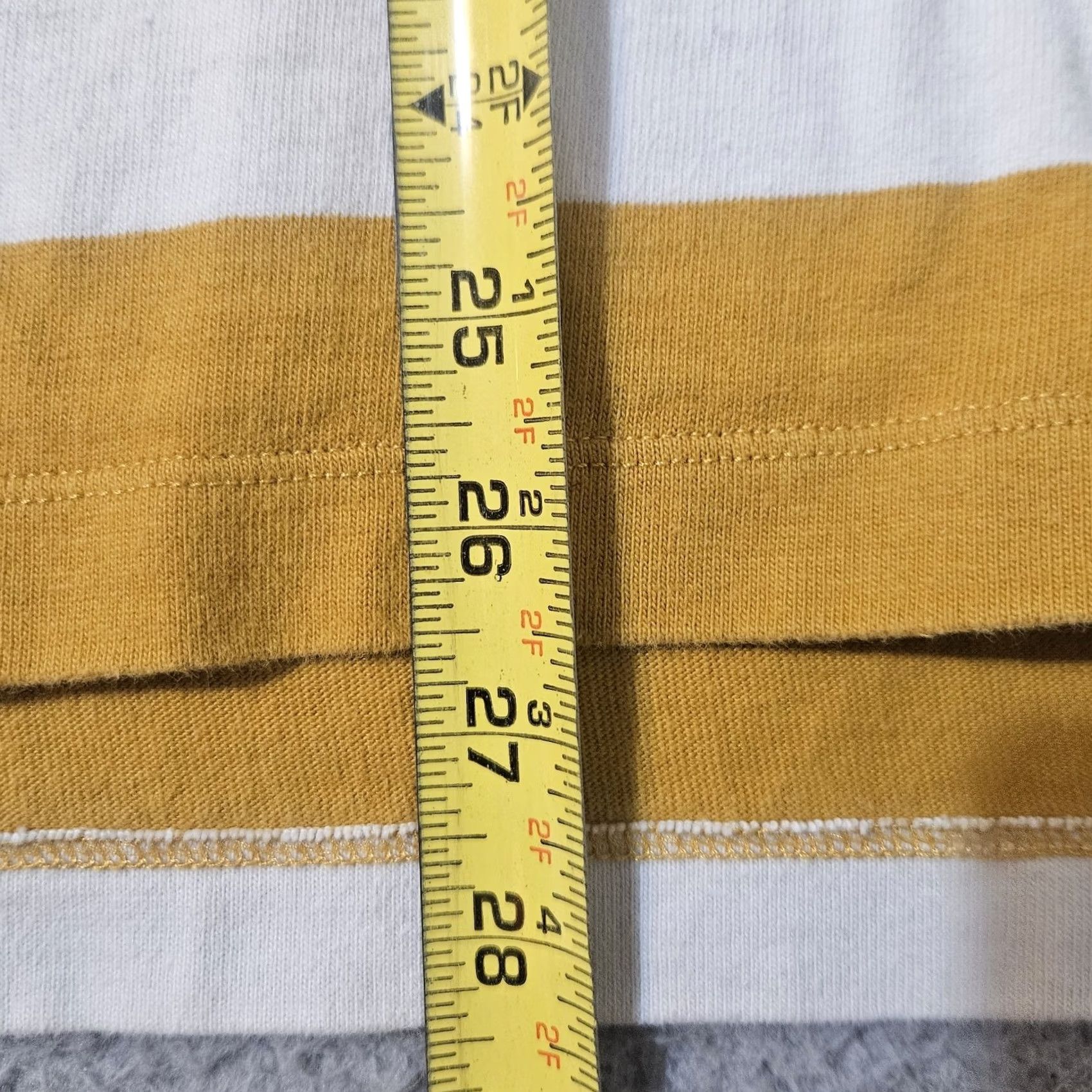 Lands' End Lands End Rugby Shirt Men’s Size Large 42-44 Blue Yellow White Striped Cotton Size US L / EU 52-54 / 3 - 5 Thumbnail