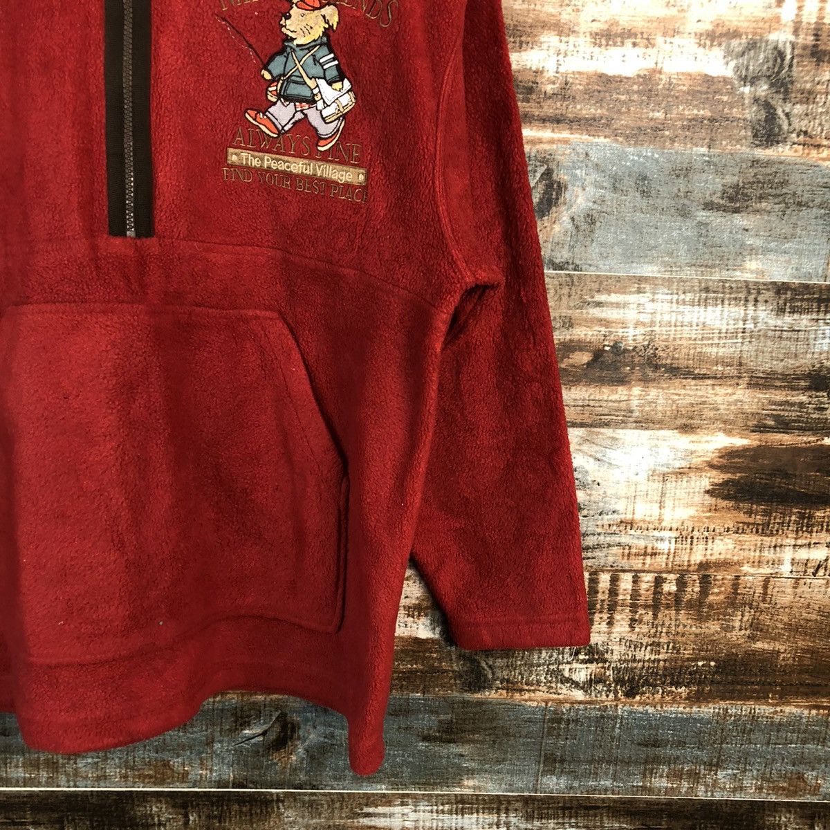 Japanese Brand Nature Friends Red vintage Sweatshirt #A1528 Size US M / EU 48-50 / 2 - 9 Thumbnail