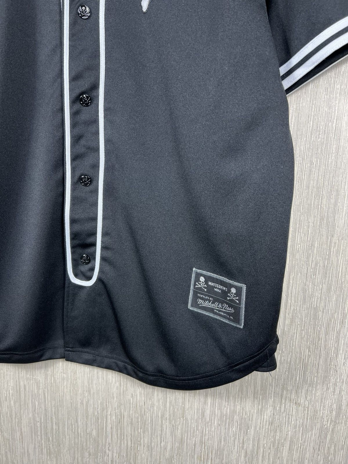 Mastermind Japan Mastermind Japan x Mitchell & Ness skull baseball jersey tee Size US XL / EU 56 / 4 - 4 Thumbnail
