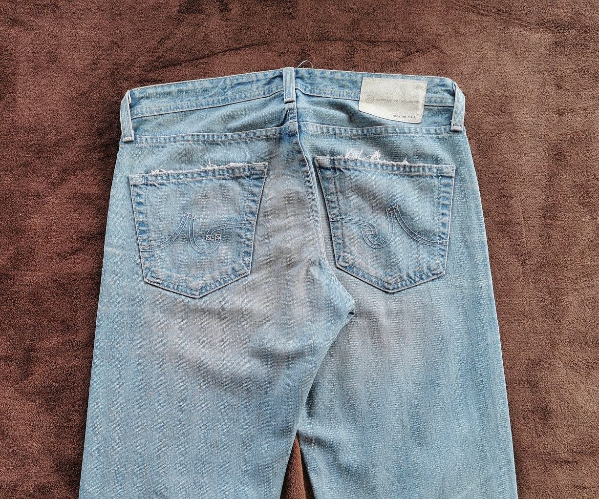 AG Adriano Goldschmied Adriano Goldschmied Tambourine Straight Leg Jeans Size US 32 / EU 48 - 7 Thumbnail