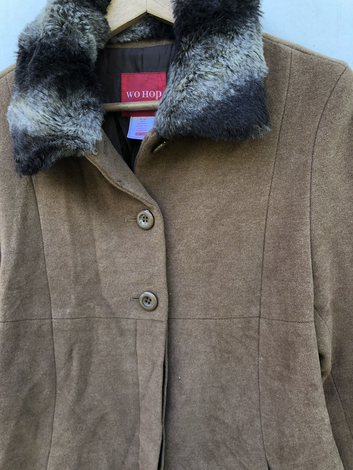 Designer × Japanese Brand Vintage Wo Hop Trench Coat Japan Size M / US 6-8 / IT 42-44 - 7 Thumbnail