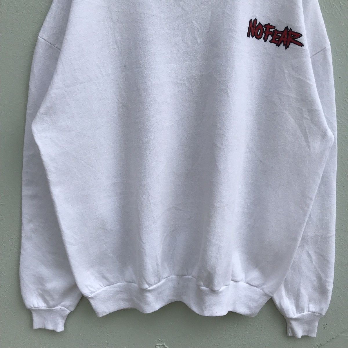 No Fear Vintage No Fear Skate Style White Crewneck Sweater Size US XL / EU 56 / 4 - 7 Thumbnail