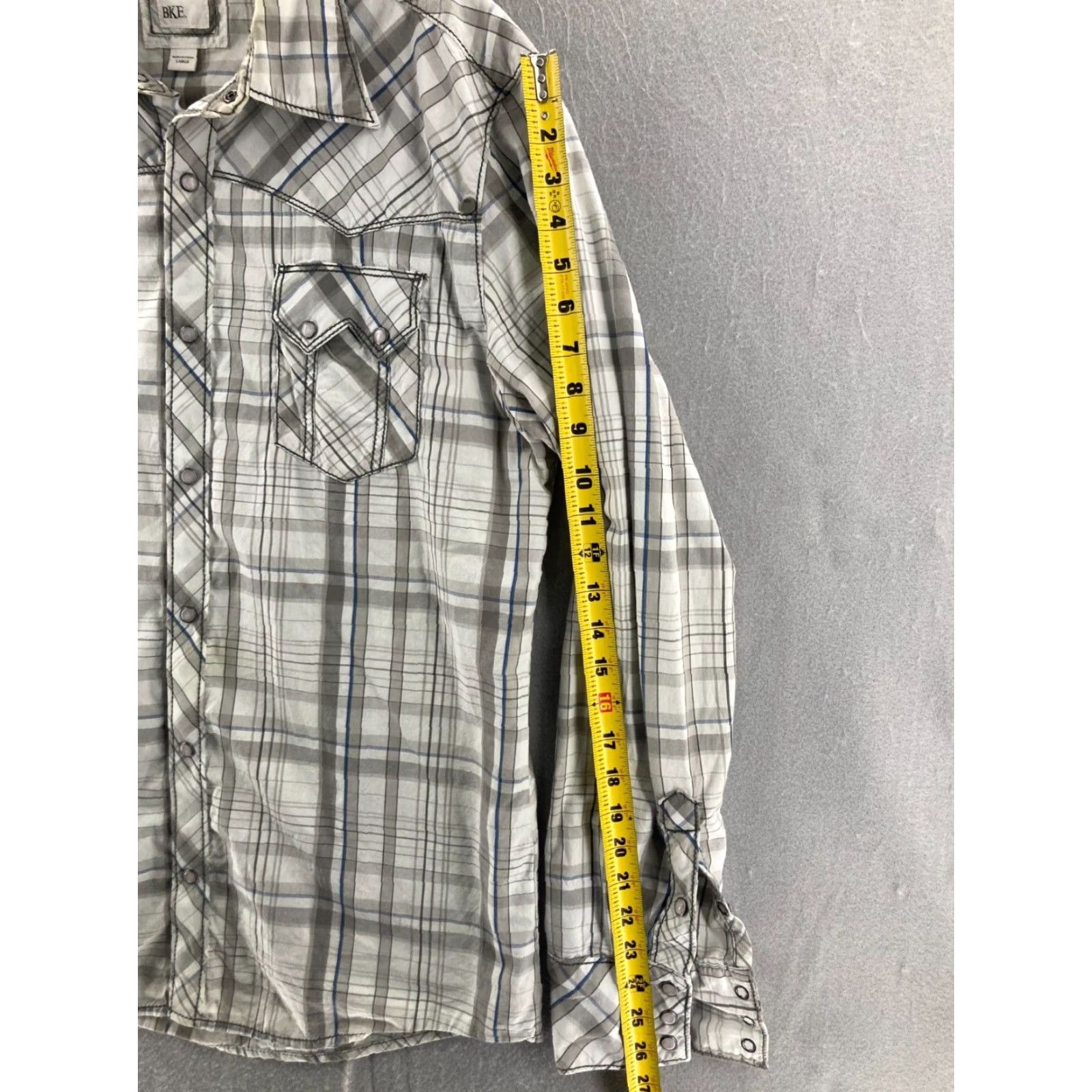 Vintage VINTAGE Buckle Shirt Mens Large Plaid Pearl Snap Western Cowboy Casual Athletic Fit Size US L / EU 52-54 / 3 - 4 Thumbnail