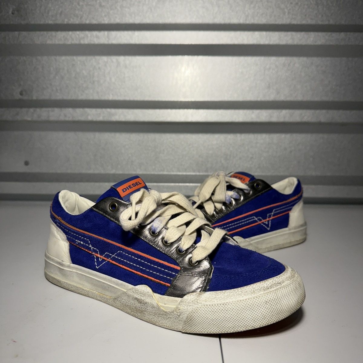 Diesel Diesel Men’s S-Grindd Low Lace Blue Sneakers US Size 7.5 Size US 7.5 / EU 40-41 - 1 Thumbnail