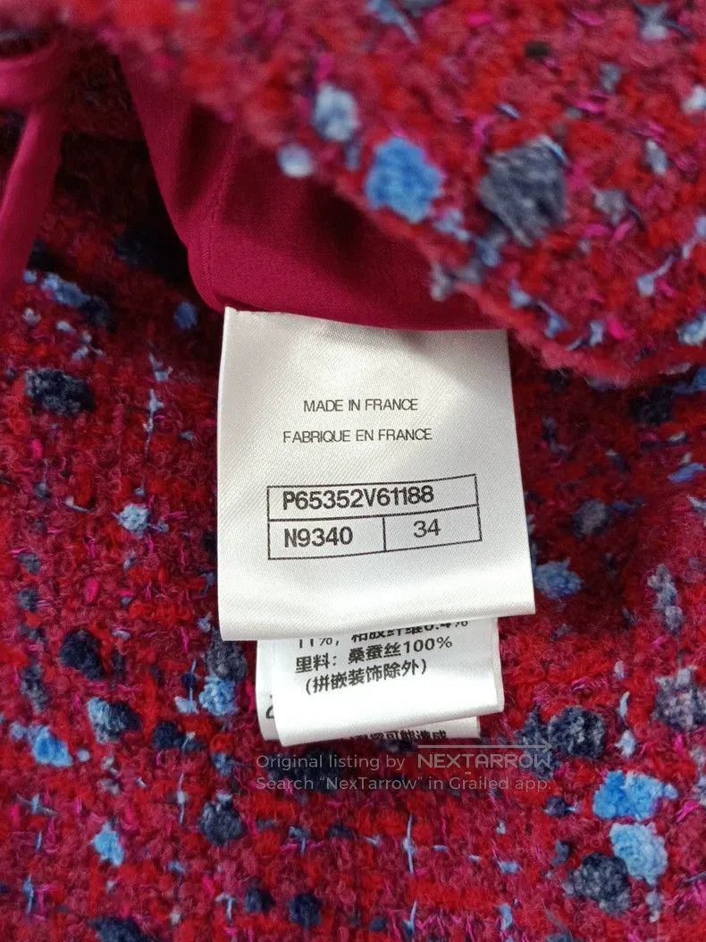 Chanel Chanel Equestrian series red tweed skirt Size 42" / US 20 - 4 Thumbnail