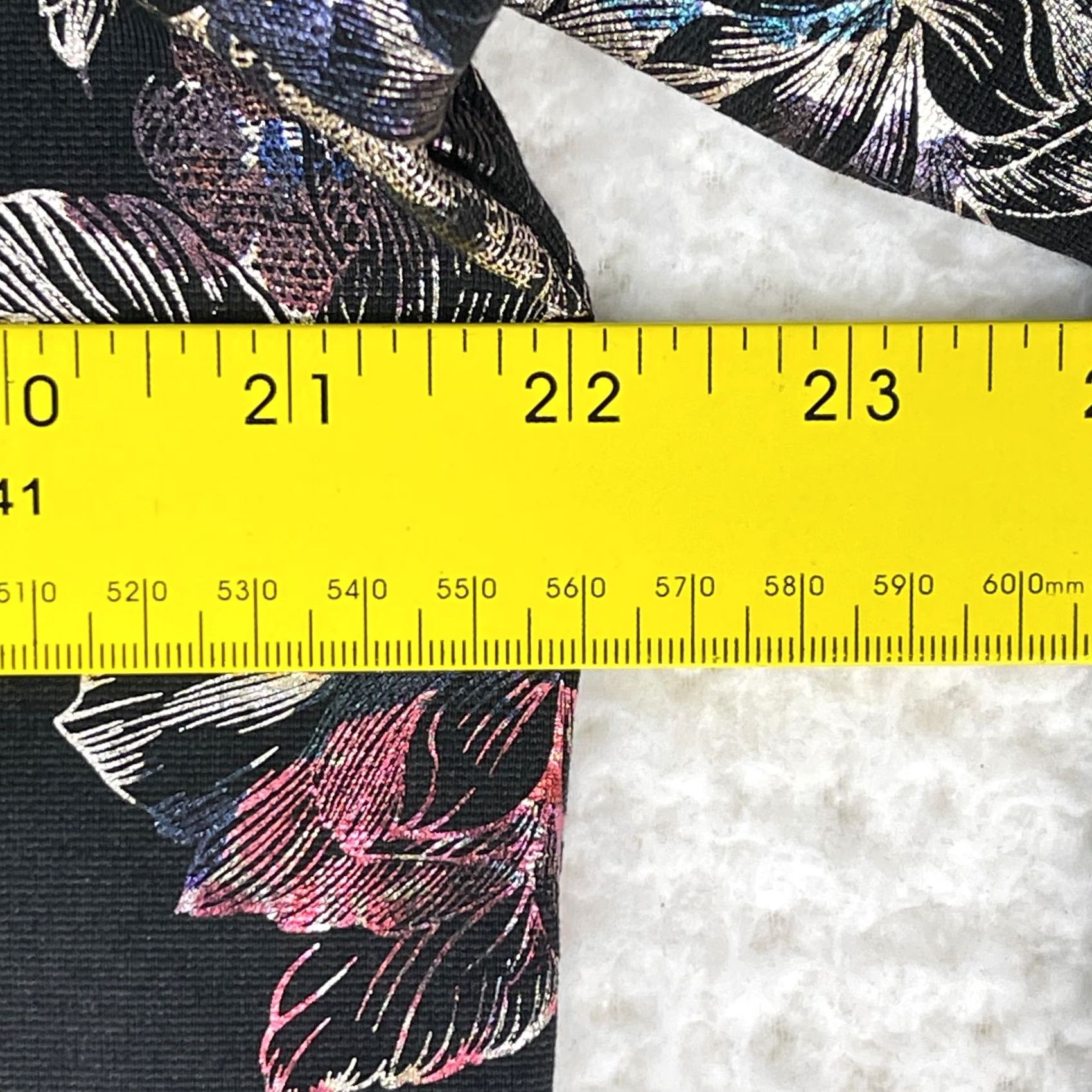 Vintage Chico's Romance Shine Floral Asymmetrical-Neck Ponte Top Womens XL Black Shirt Size XL / US 12-14 / IT 48-50 - 6 Thumbnail