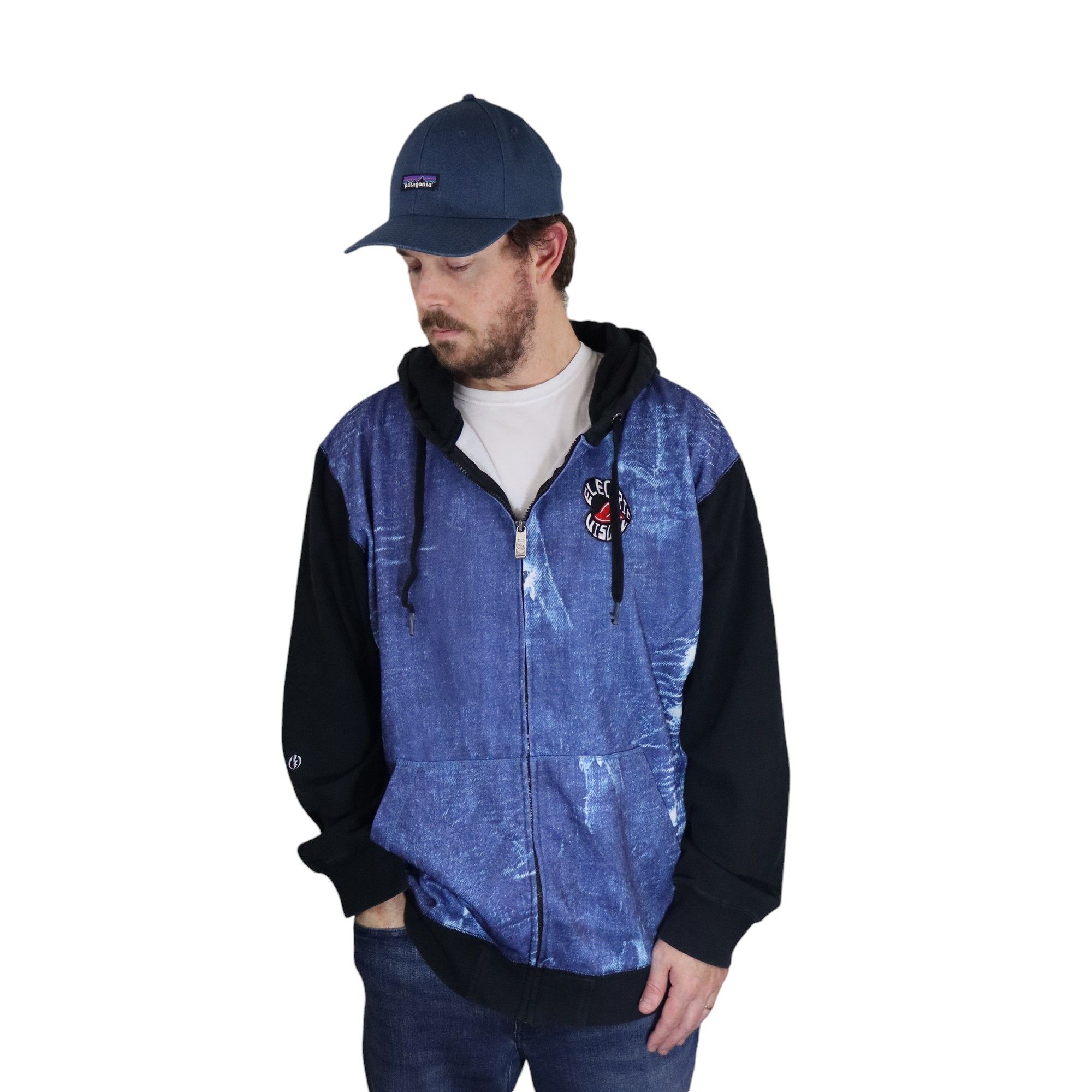 JNCO × Nike Vintage 90s Y2K Streetwear Electric Blue Hoodie Sweatshirt Size US XL / EU 56 / 4 - 1 Thumbnail