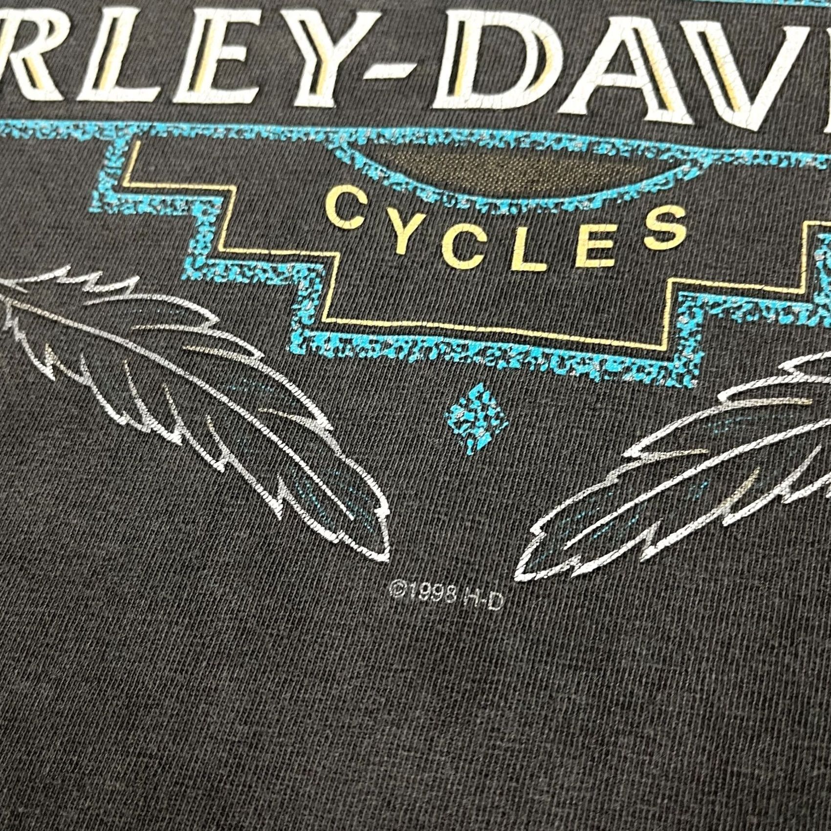 Harley Davidson VINTAGE Harley-Davidson Shirt Mens 2XL Gray 90s USA Made Logo Graphic Print T-Shirt Size US XXL / EU 58 / 5 - 5 Thumbnail