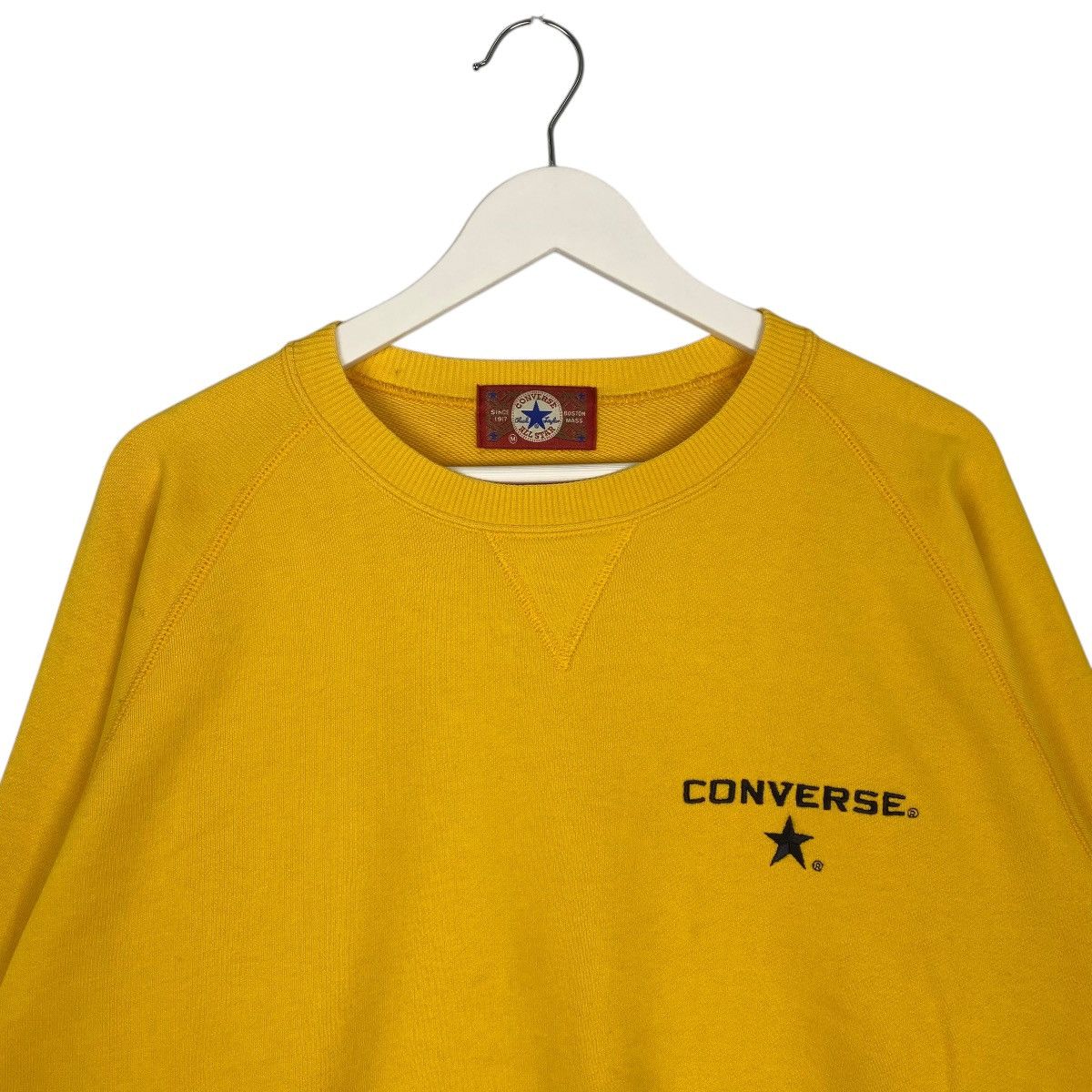 Vintage Vintage Converse All Star Big Printed Crewneck Yellow Size US M / EU 48-50 / 2 - 4 Thumbnail