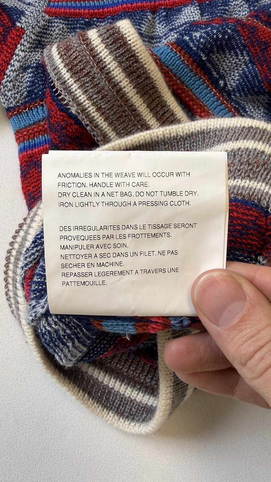 Comme des Garcons S/S 02 Patterned Wool Mixed Tension Sweater Size US M / EU 48-50 / 2 - 13 Thumbnail