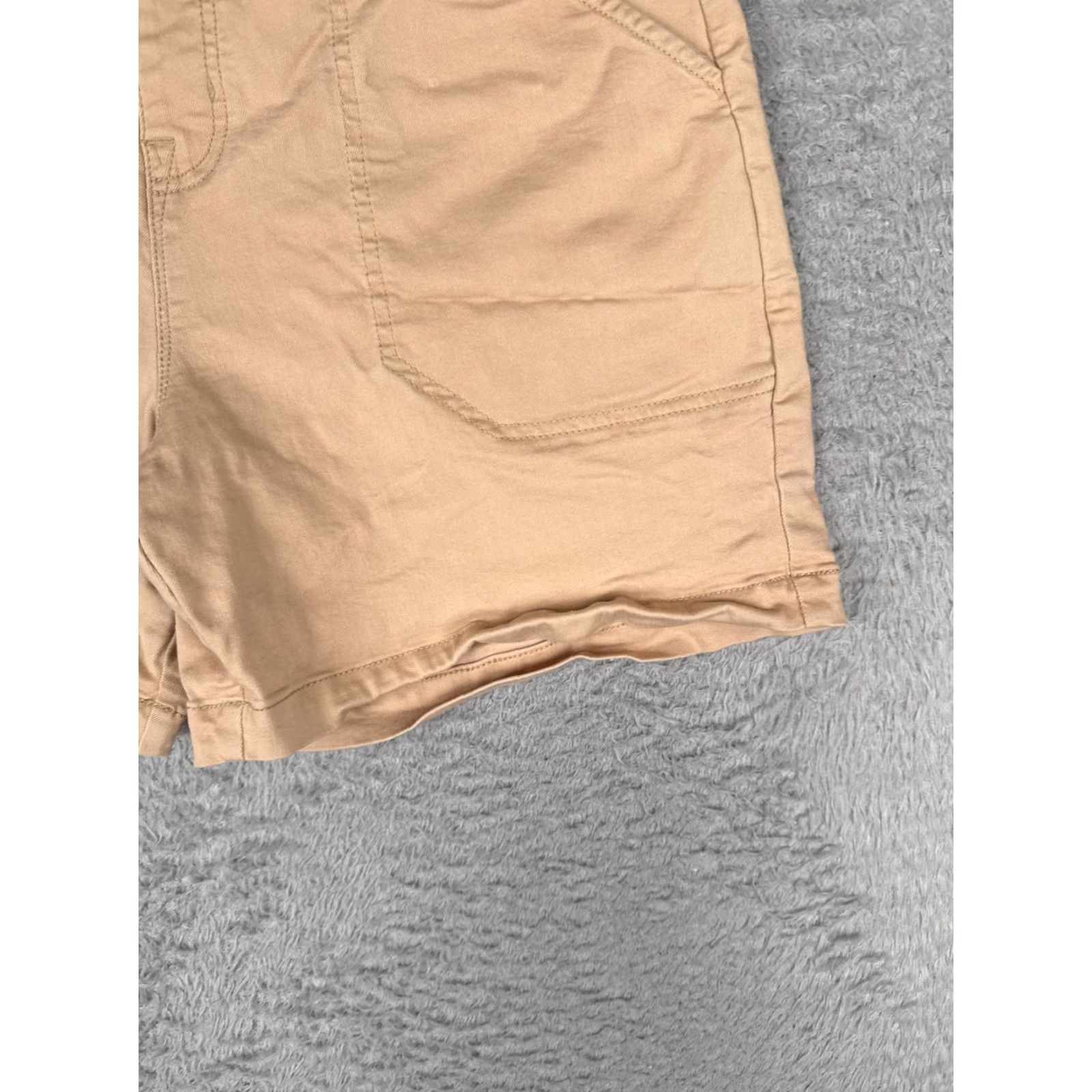 Nautica Nautica Jeans Shorts Womens Medium Beige Chino Twill Elastic Waist Summer 30x5.5 Size 32" / US 10 / IT 46 - 2 Thumbnail