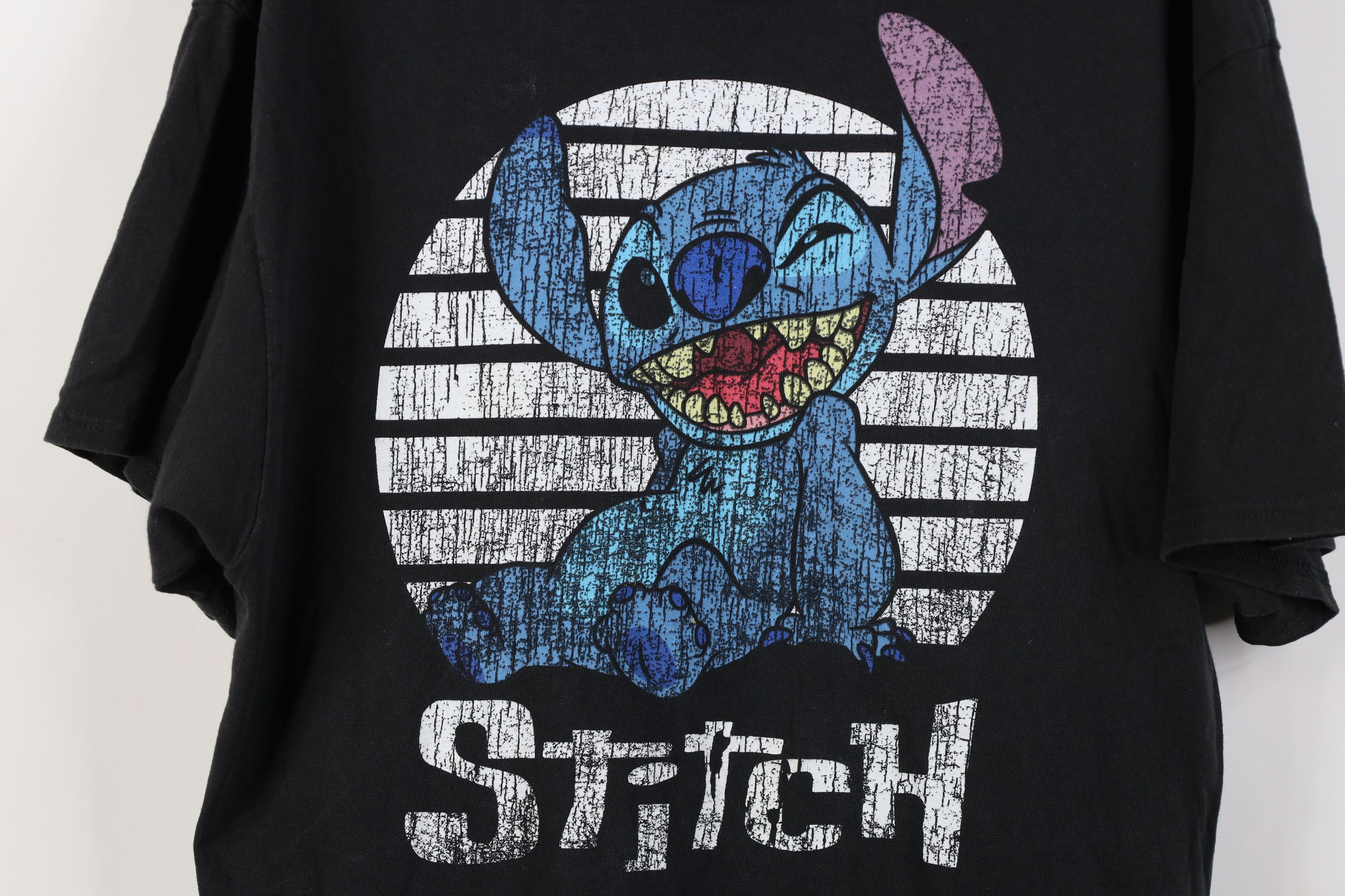 Disney Vintage Y2K Disney Lilo & Stitch Short Sleeve T-Shirt Black Size US XL / EU 56 / 4 - 4 Thumbnail