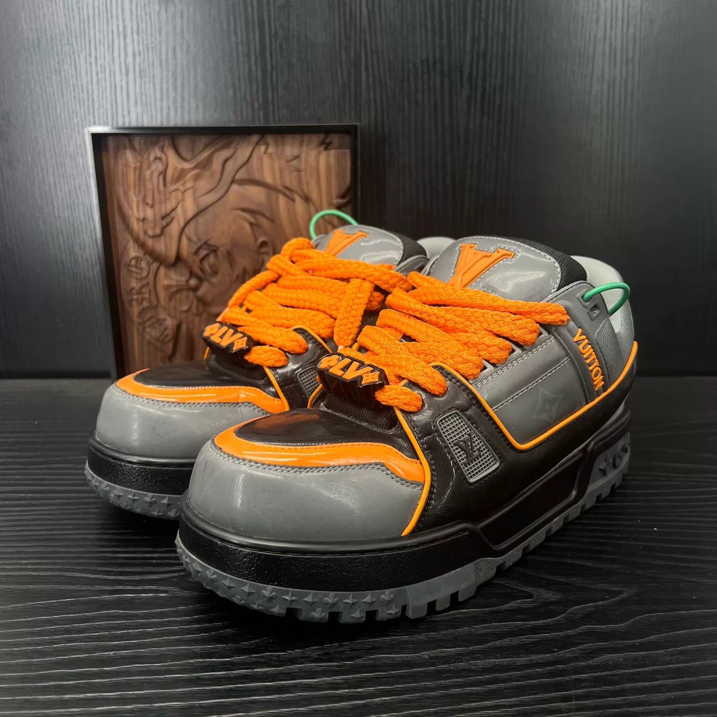 Louis Vuitton LV maxi black orange Pikachu 7/41 Size US 8 / EU 41 - 1 Thumbnail