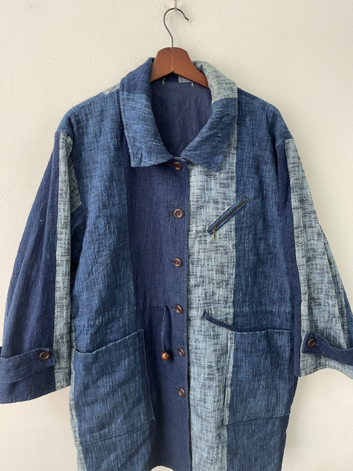 Indigo VINTAGE INDIGO BLUE DYED JACKET BLUE JAPAN Size US M / EU 48-50 / 2 - 2 Thumbnail