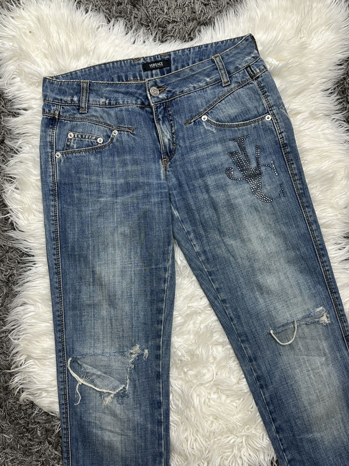 Versace Versace luxury vintage pants jeans Size 25" / US 0 / IT 36 - 2 Thumbnail