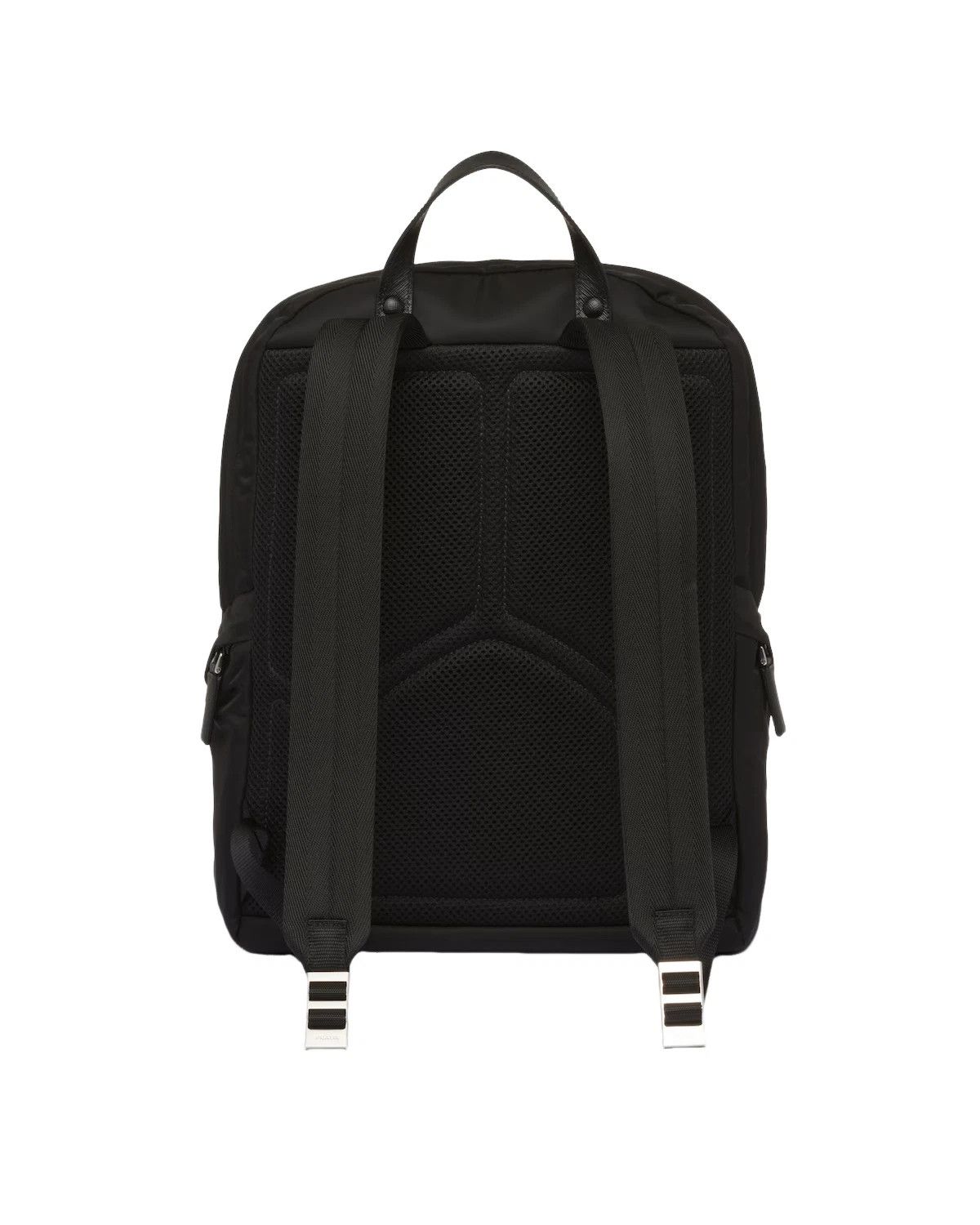 Prada PRADA Black Re-Nylon Saffiano Lthr Backpack New/Auth. Size ONE SIZE - 3 Thumbnail