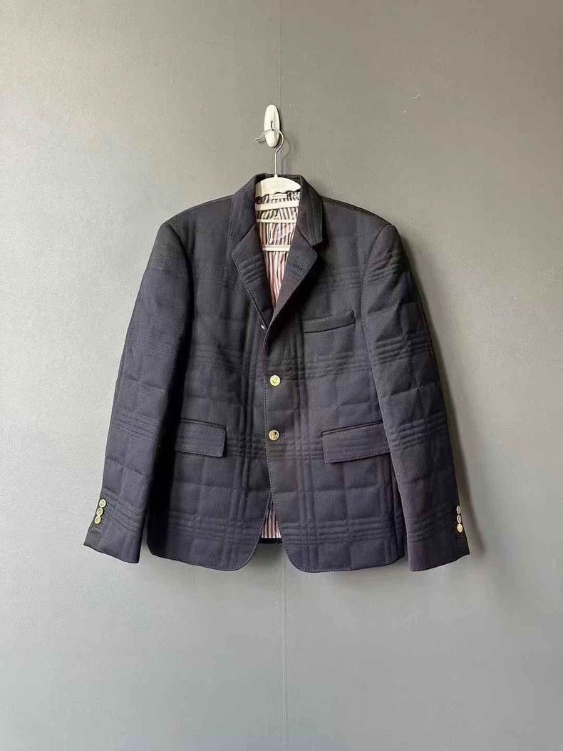 Thom Browne Thom Browne size2 Feathered gold button suit Size 38S - 1 Thumbnail