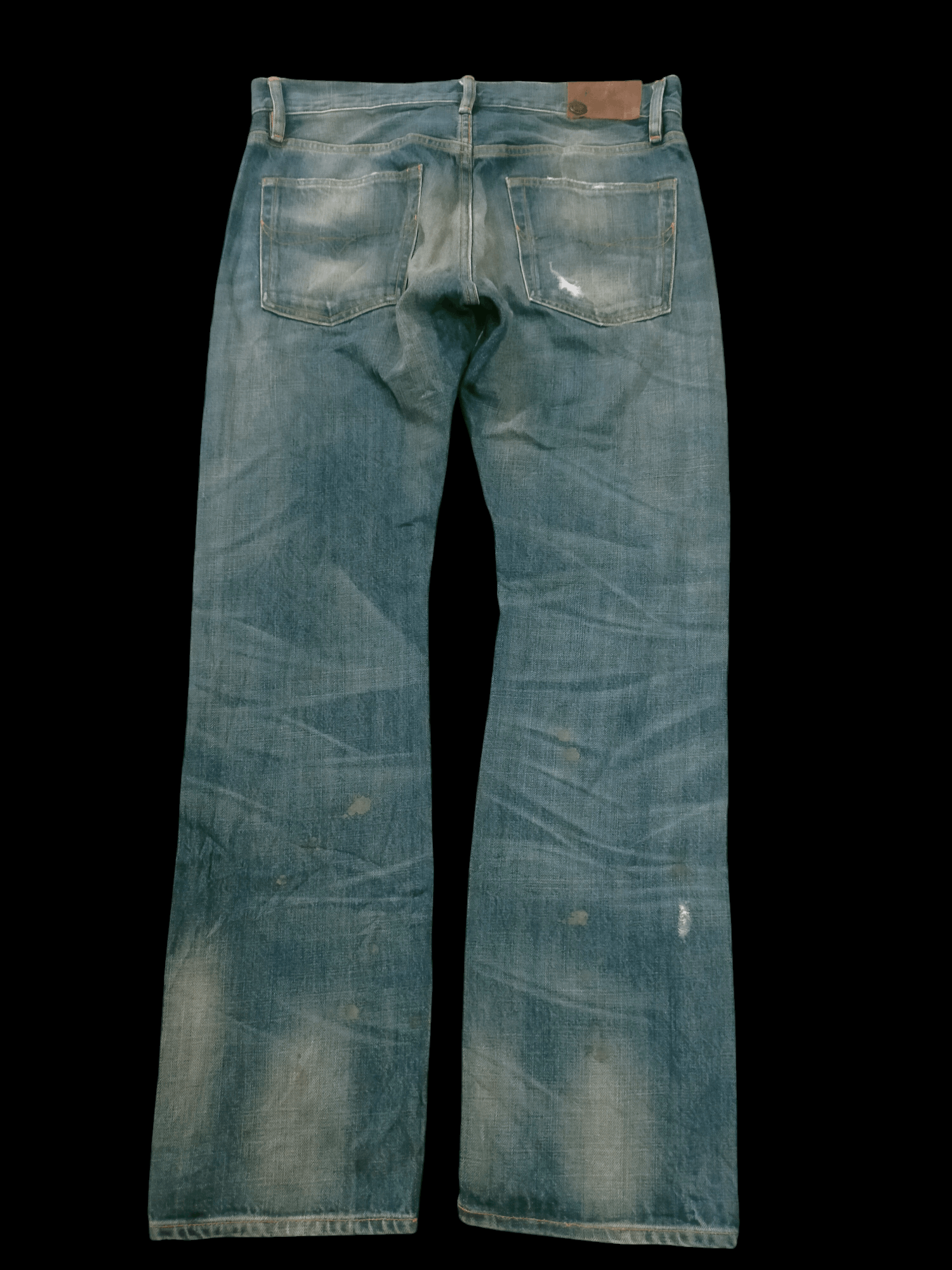 Polo Ralph Lauren × RRL Ralph Lauren × Ralph Lauren 🔥Ralph Lauren Distressed Splatter Jeans Size US 31 - 2 Thumbnail