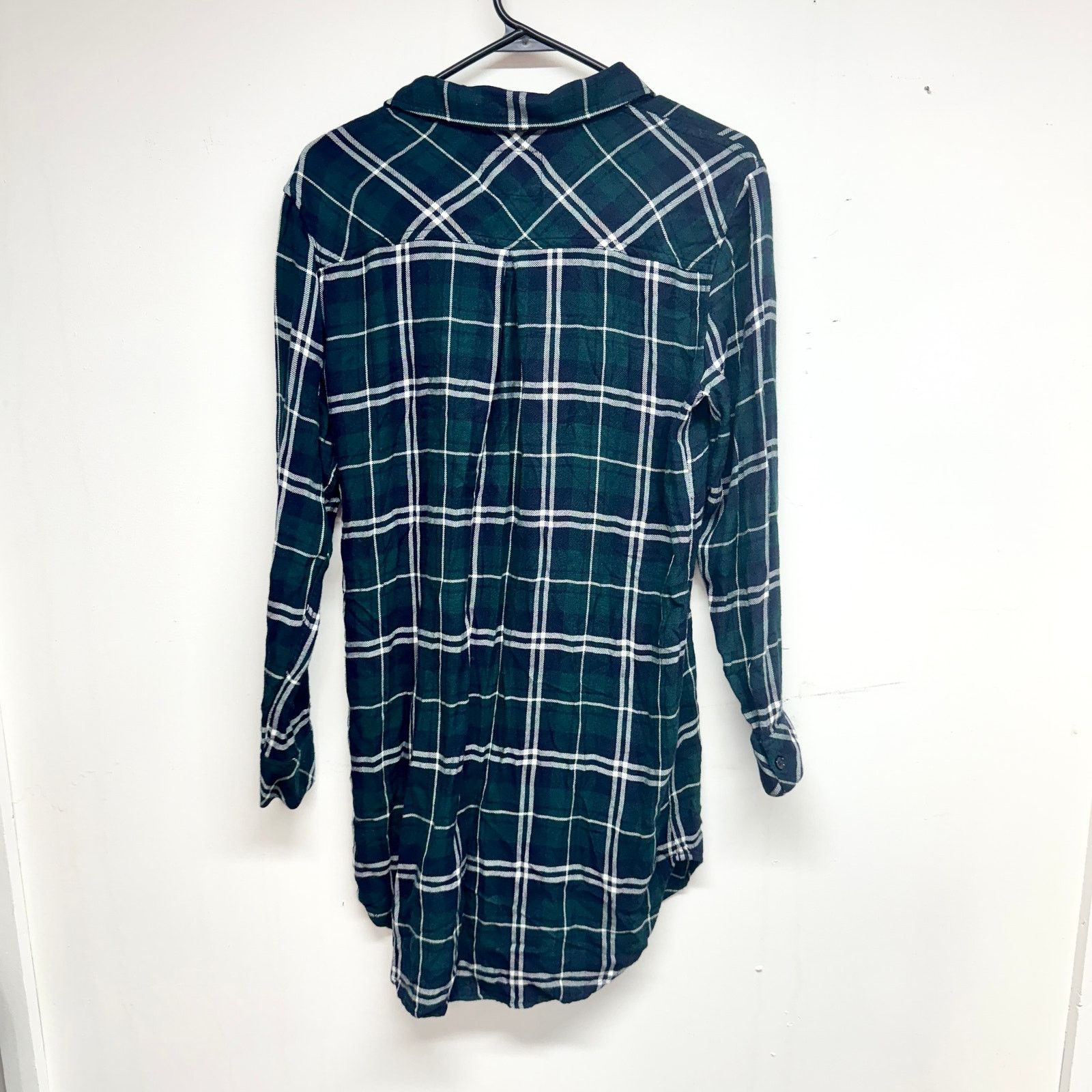 Rails RAILS Bianca Green Plaid Button Front Shift Shirt Dress Sz S Size S / US 4 / IT 40 - 4 Thumbnail