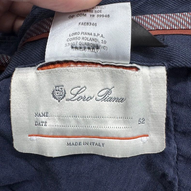 Loro Piana Loro Piana Dark blue casual pants 2506-Nextarrow Size US 36 / EU 52 - 4 Thumbnail