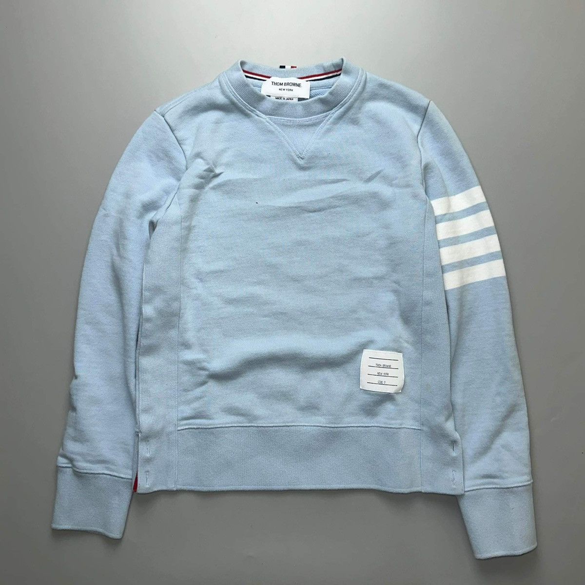 image of Thom Browne Blue Sweater, Men's (Size XS)